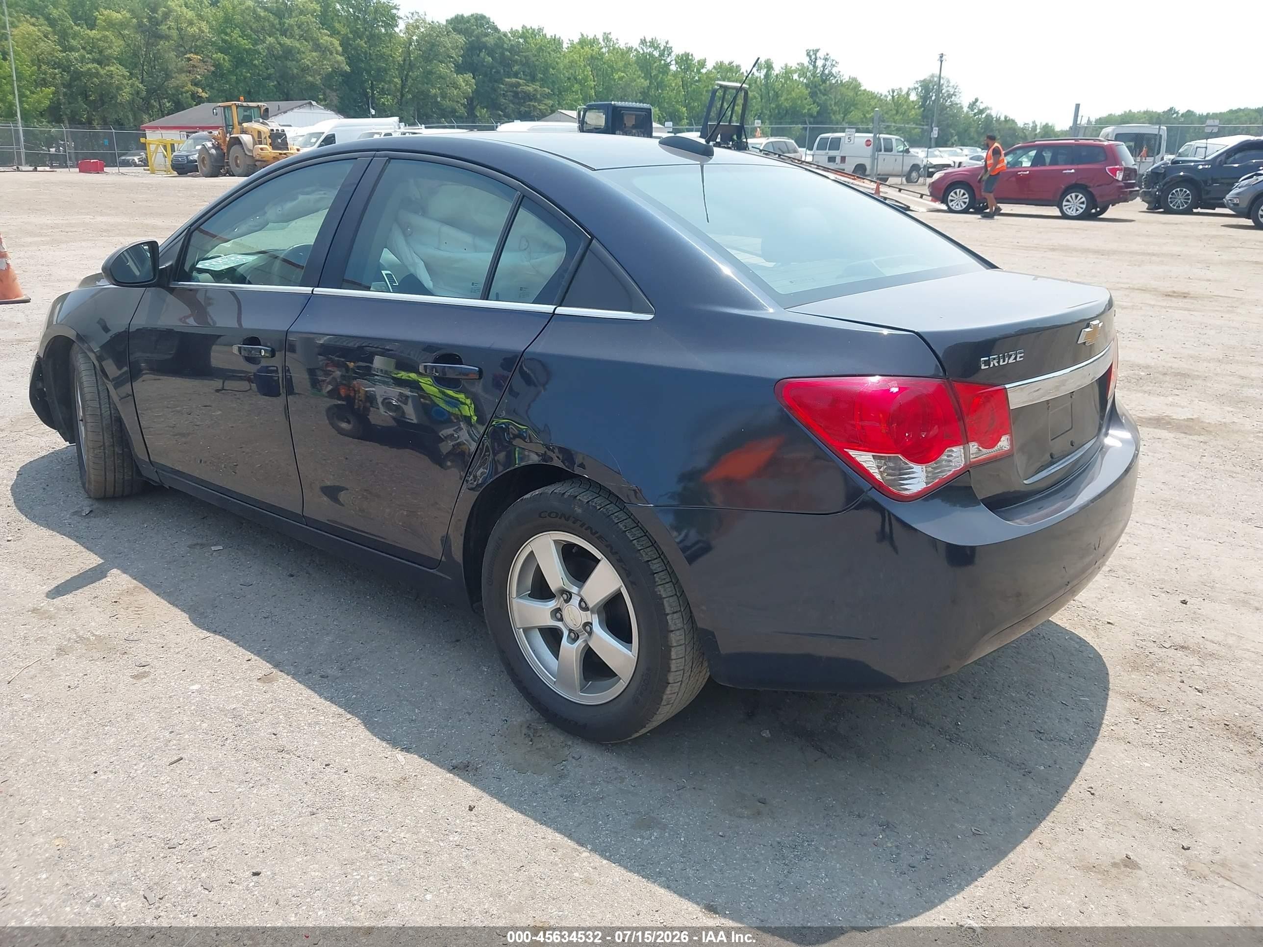 2015 Chevrolet Cruze 1lt Auto Серый vin: 1G1PC5SB0F7196287