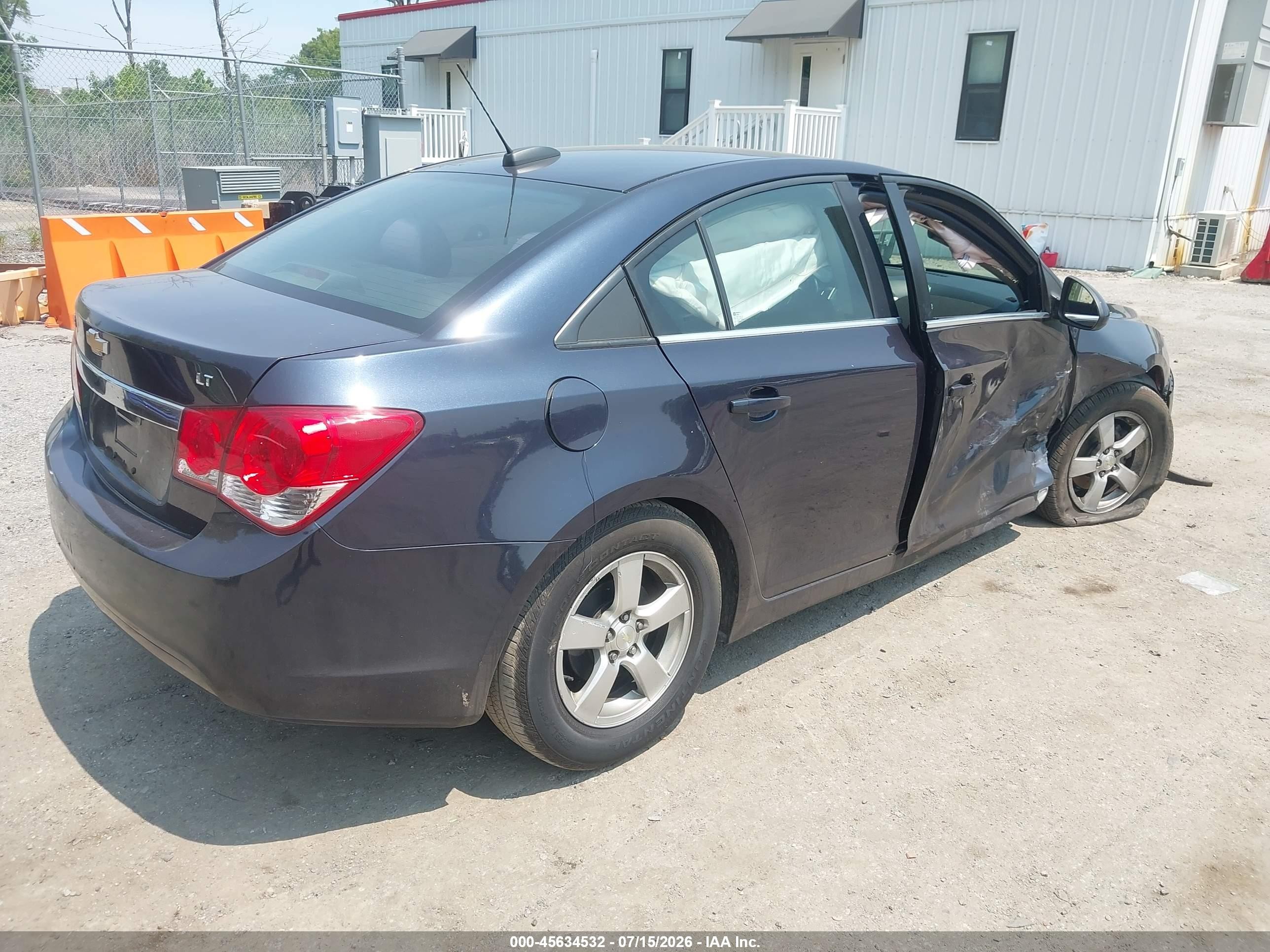2015 Chevrolet Cruze 1lt Auto Серый vin: 1G1PC5SB0F7196287