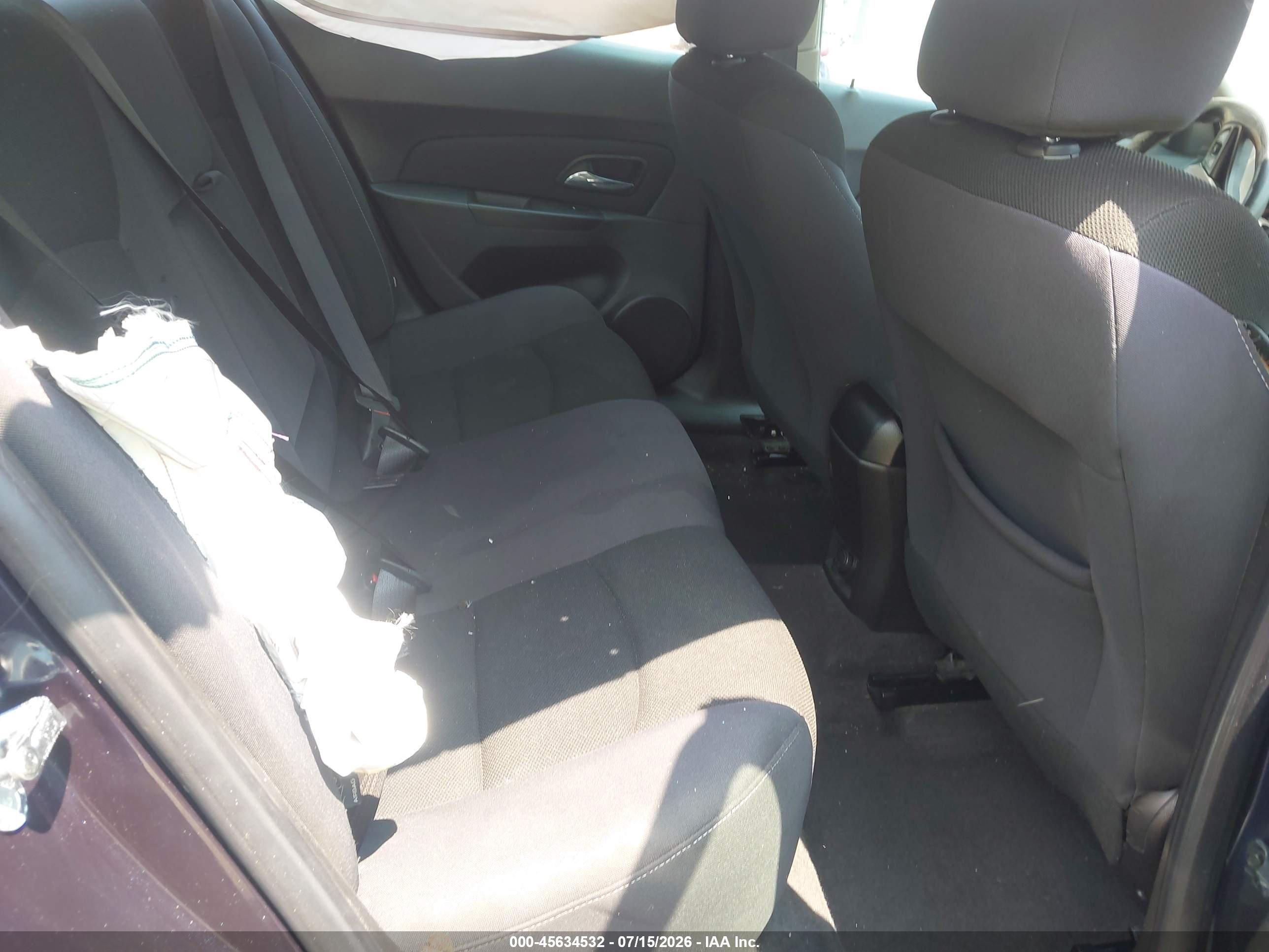 2015 Chevrolet Cruze 1lt Auto Серый vin: 1G1PC5SB0F7196287