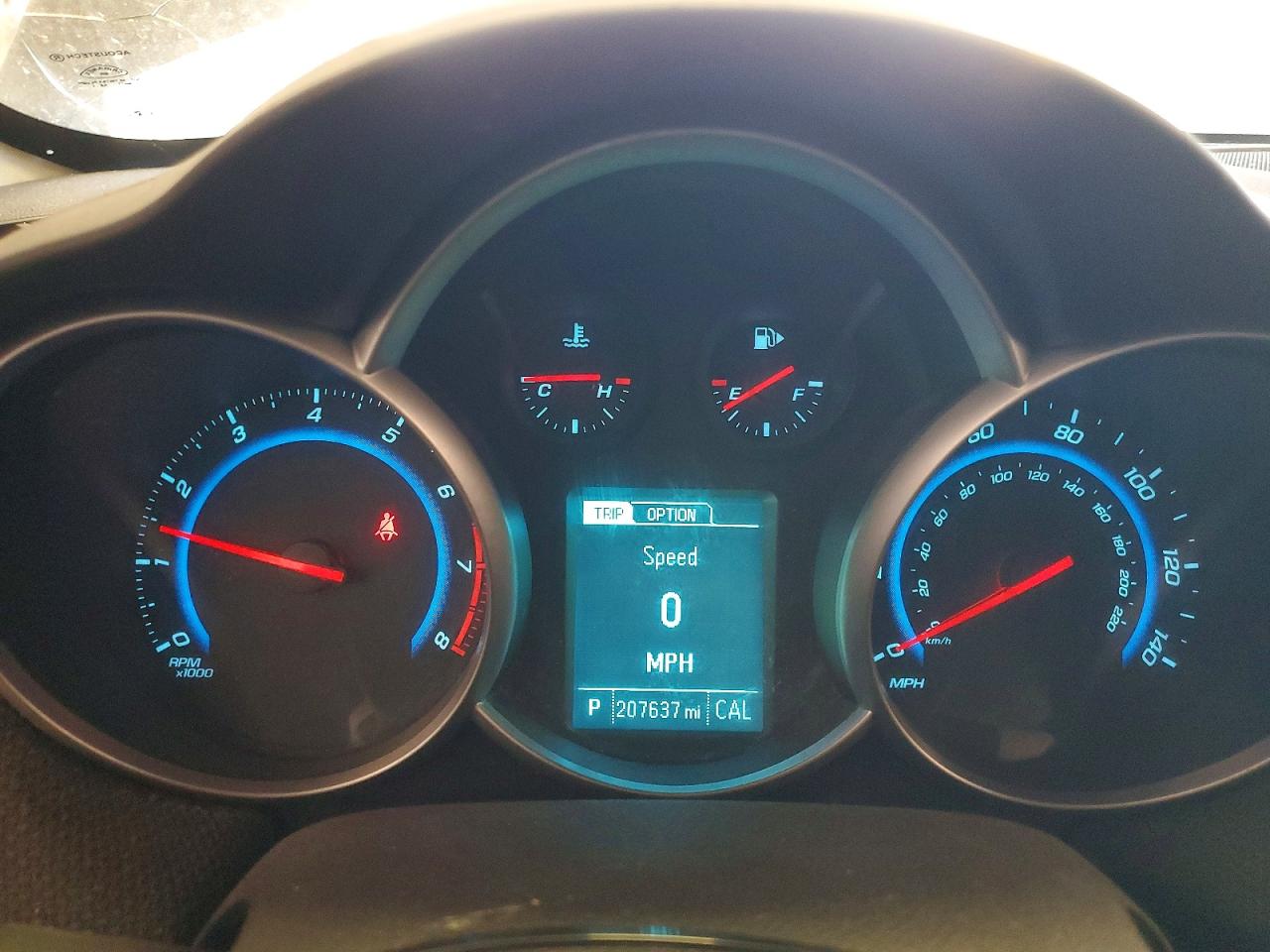 2015 Chevrolet Cruze Lt Blue vin: 1G1PC5SB0F7200984