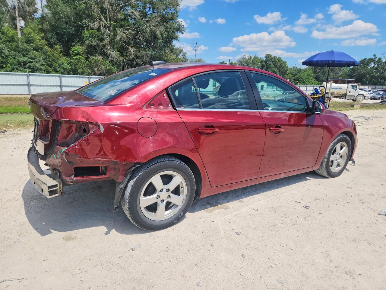 2015 Chevrolet Cruze Lt Red vin: 1G1PC5SB0F7201665