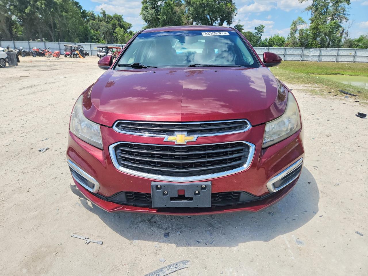2015 Chevrolet Cruze Lt Red vin: 1G1PC5SB0F7201665