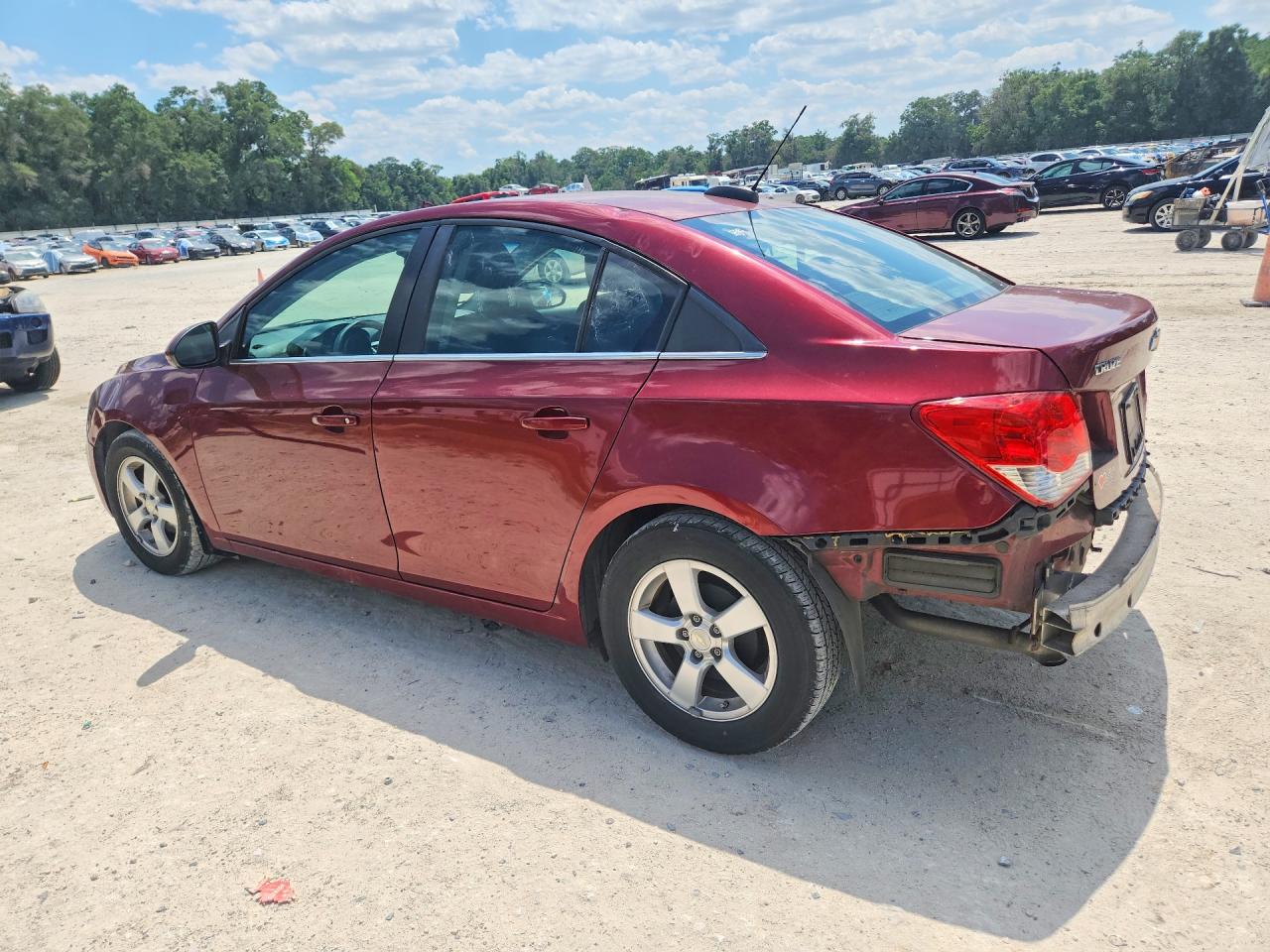 2015 Chevrolet Cruze Lt Red vin: 1G1PC5SB0F7201665