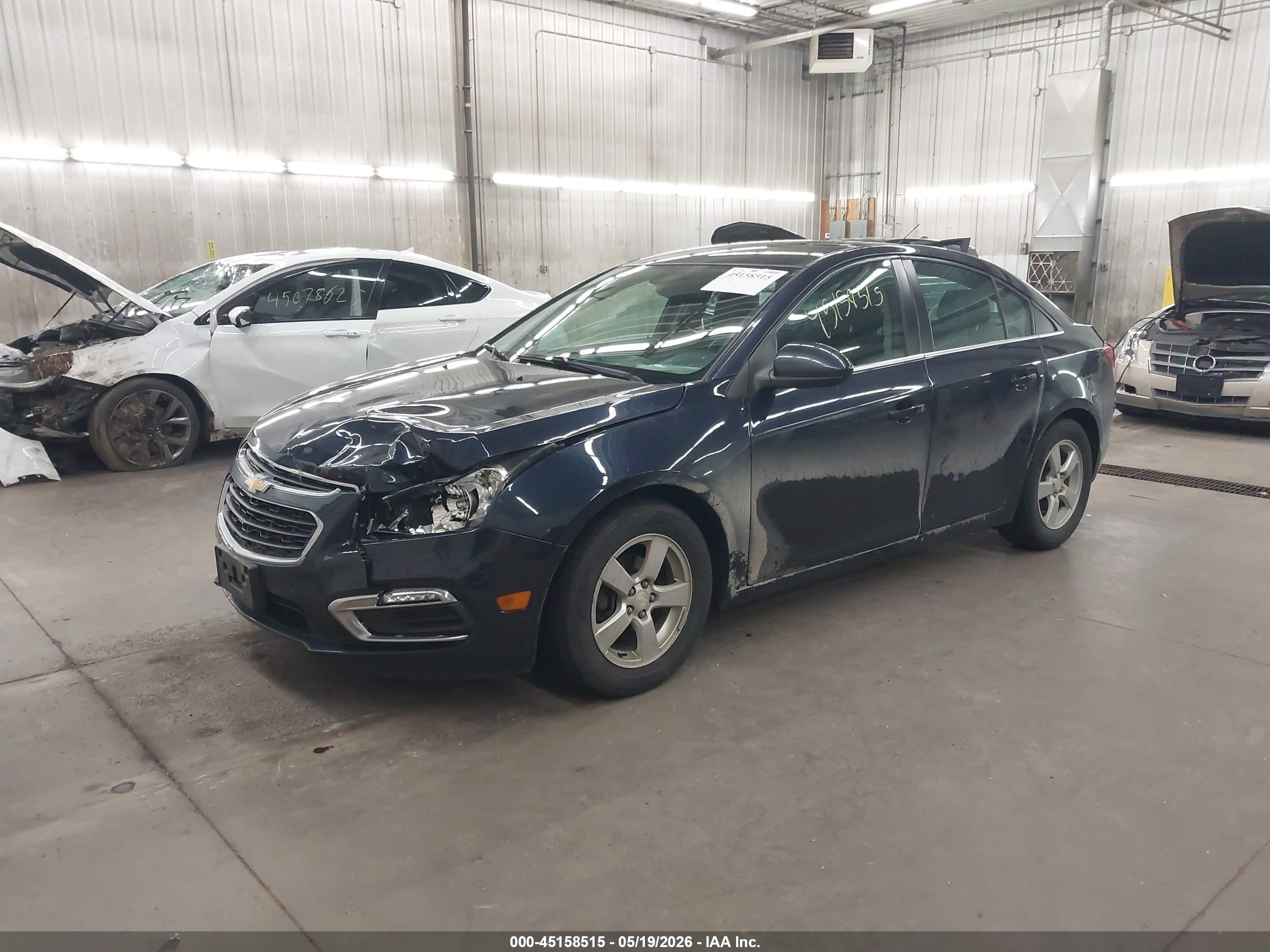 2015 Chevrolet Cruze 1lt Auto Dark Blue vin: 1G1PC5SB0F7224752