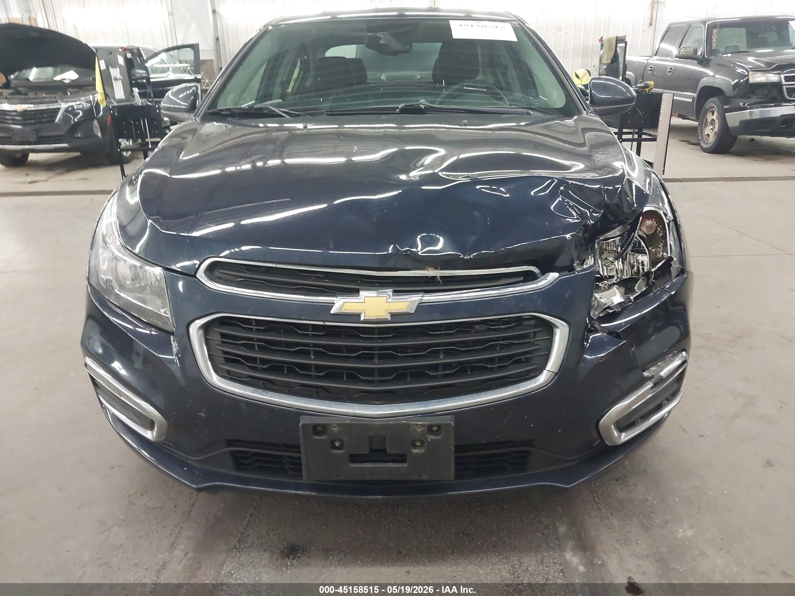 2015 Chevrolet Cruze 1lt Auto Dark Blue vin: 1G1PC5SB0F7224752