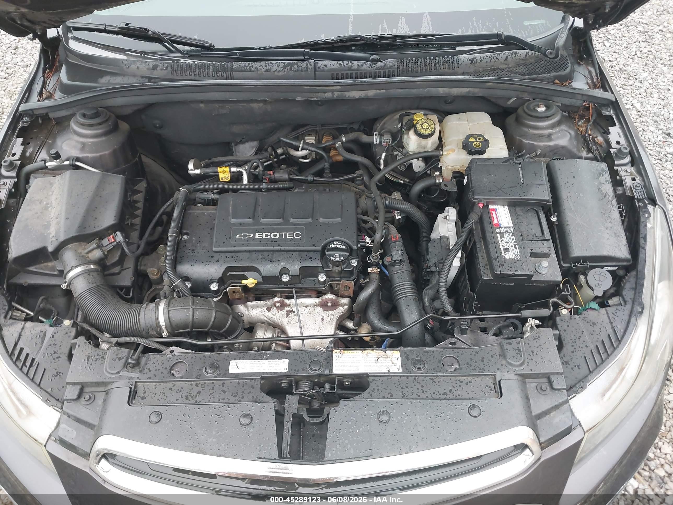2015 Chevrolet Cruze 1lt Auto Черный vin: 1G1PC5SB0F7261557