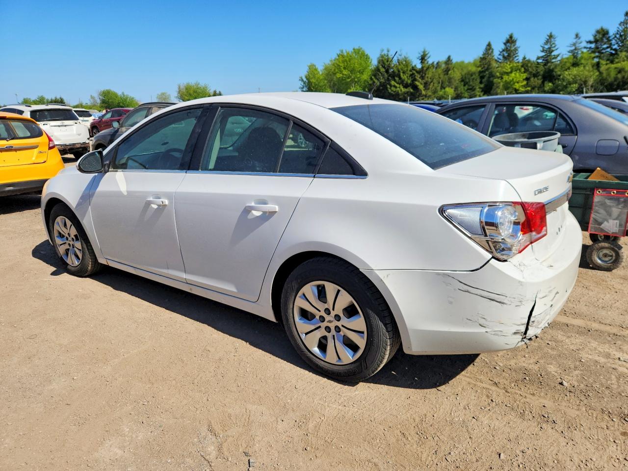 2015 Chevrolet Cruze Lt White vin: 1G1PC5SB0F7283753