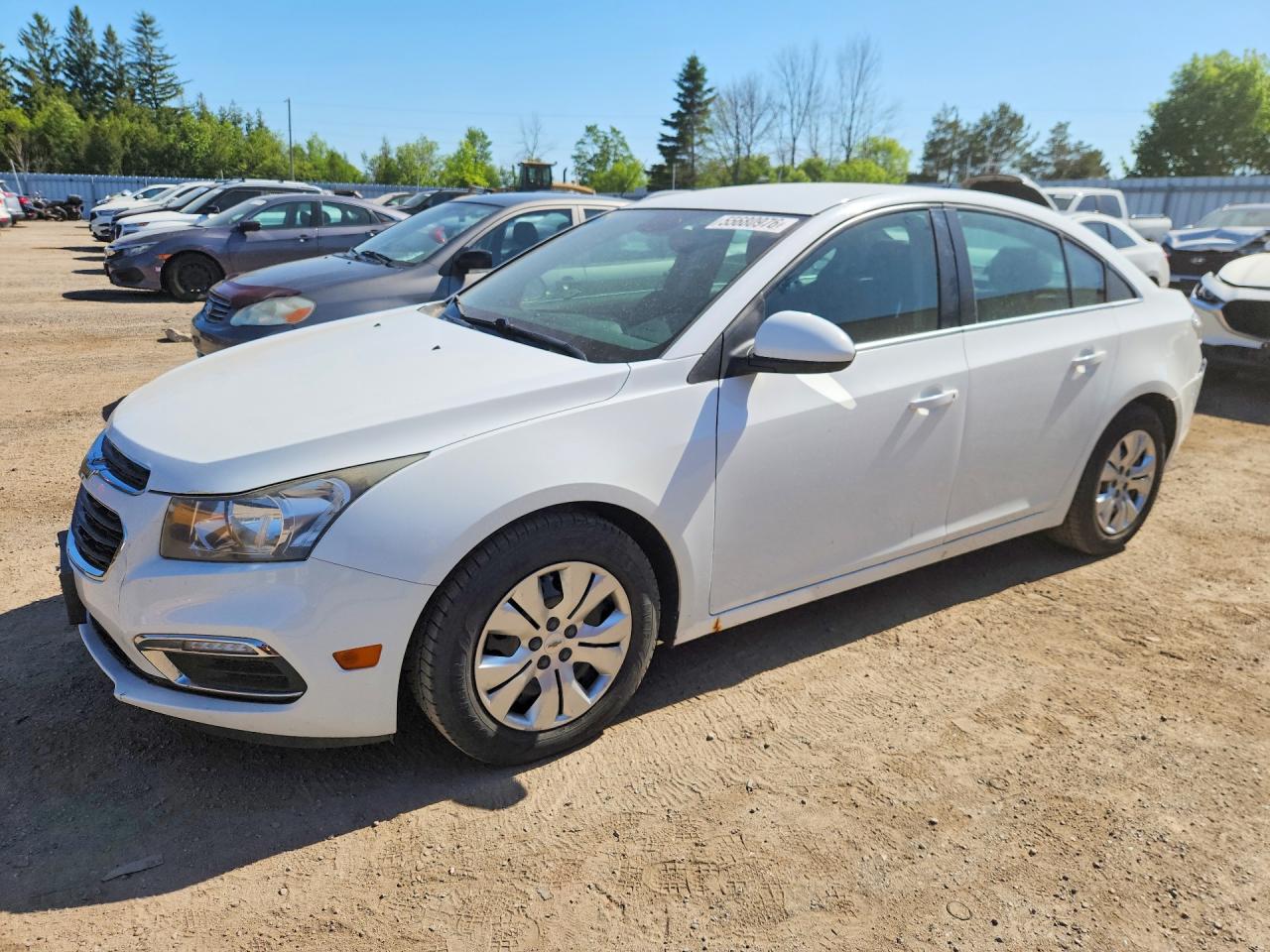 2015 Chevrolet Cruze Lt White vin: 1G1PC5SB0F7283753