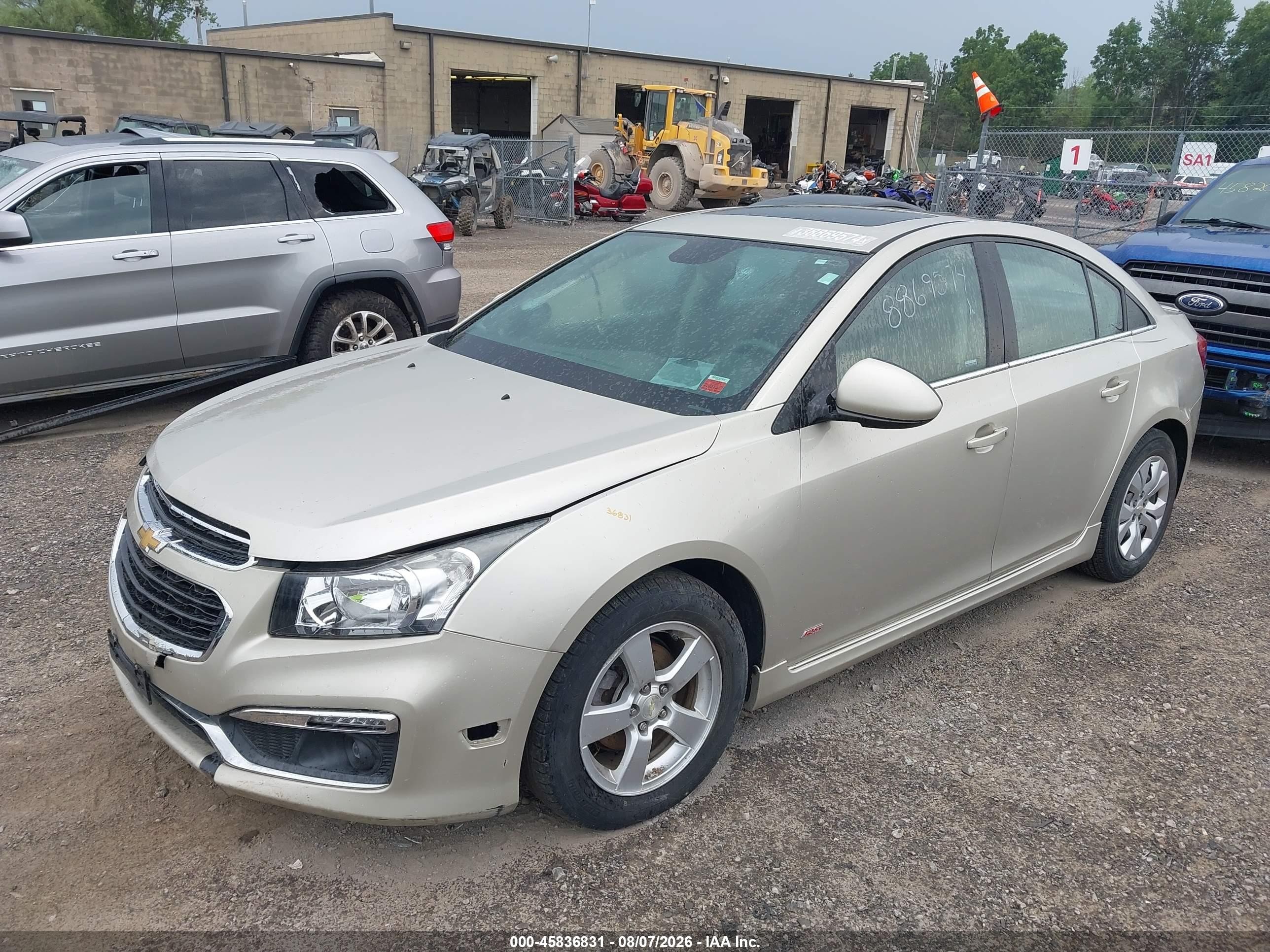 2015 Chevrolet Cruze 1lt Auto Gold vin: 1G1PC5SB0F7288919