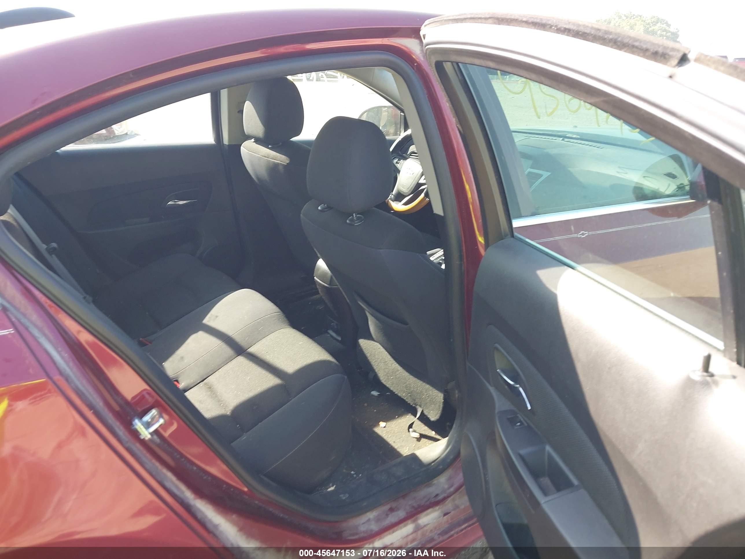 2015 Chevrolet Cruze 1lt Auto Red vin: 1G1PC5SB0F7293537