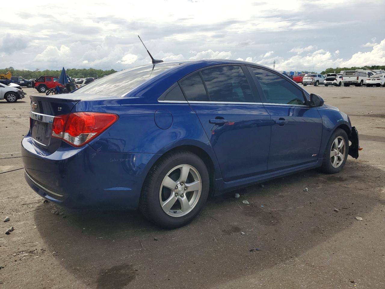 2013 Chevrolet Cruze Lt Blue vin: 1G1PC5SB1D7108473