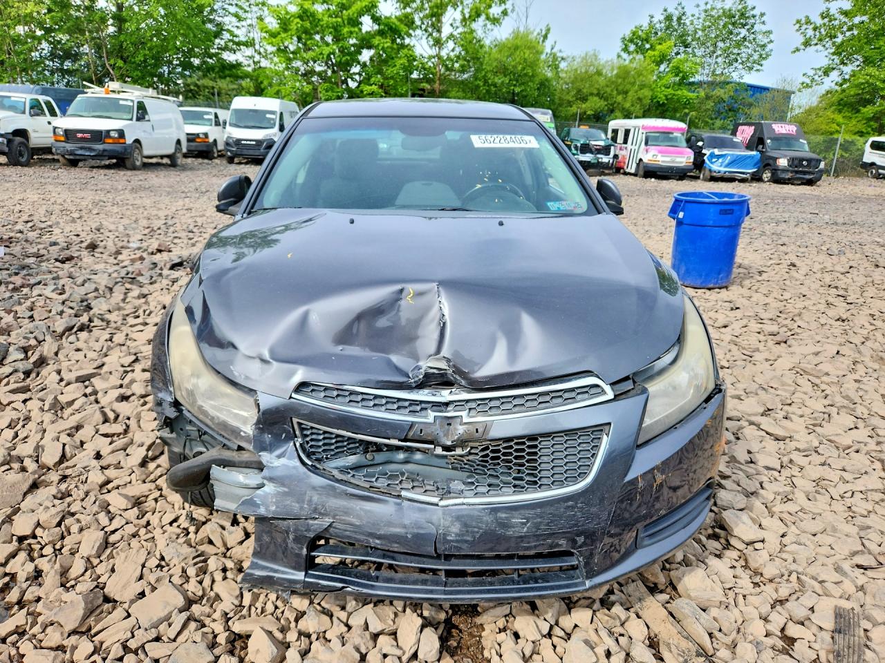 2013 Chevrolet Cruze Lt Gray vin: 1G1PC5SB1D7122485