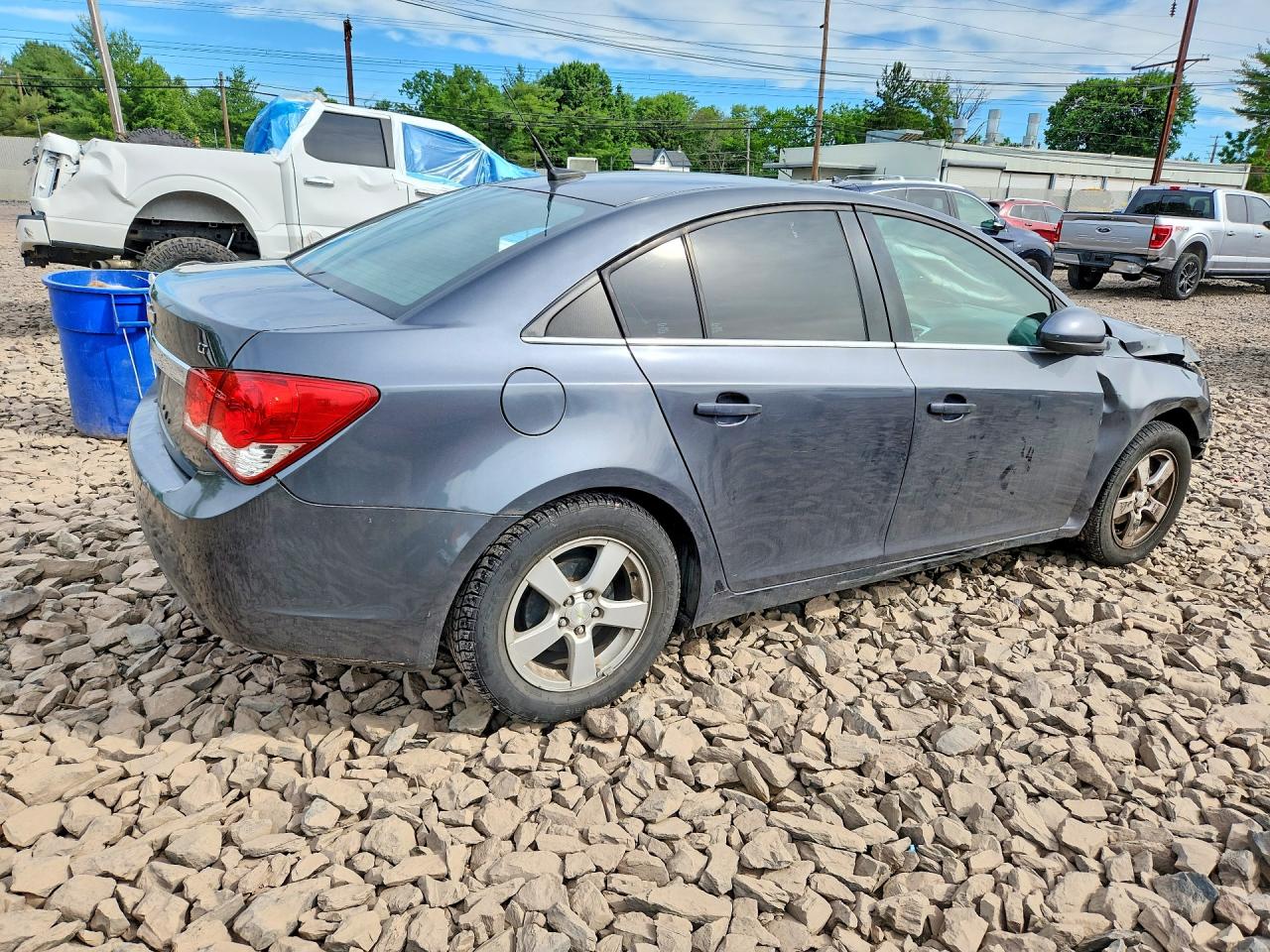 2013 Chevrolet Cruze Lt Gray vin: 1G1PC5SB1D7122485