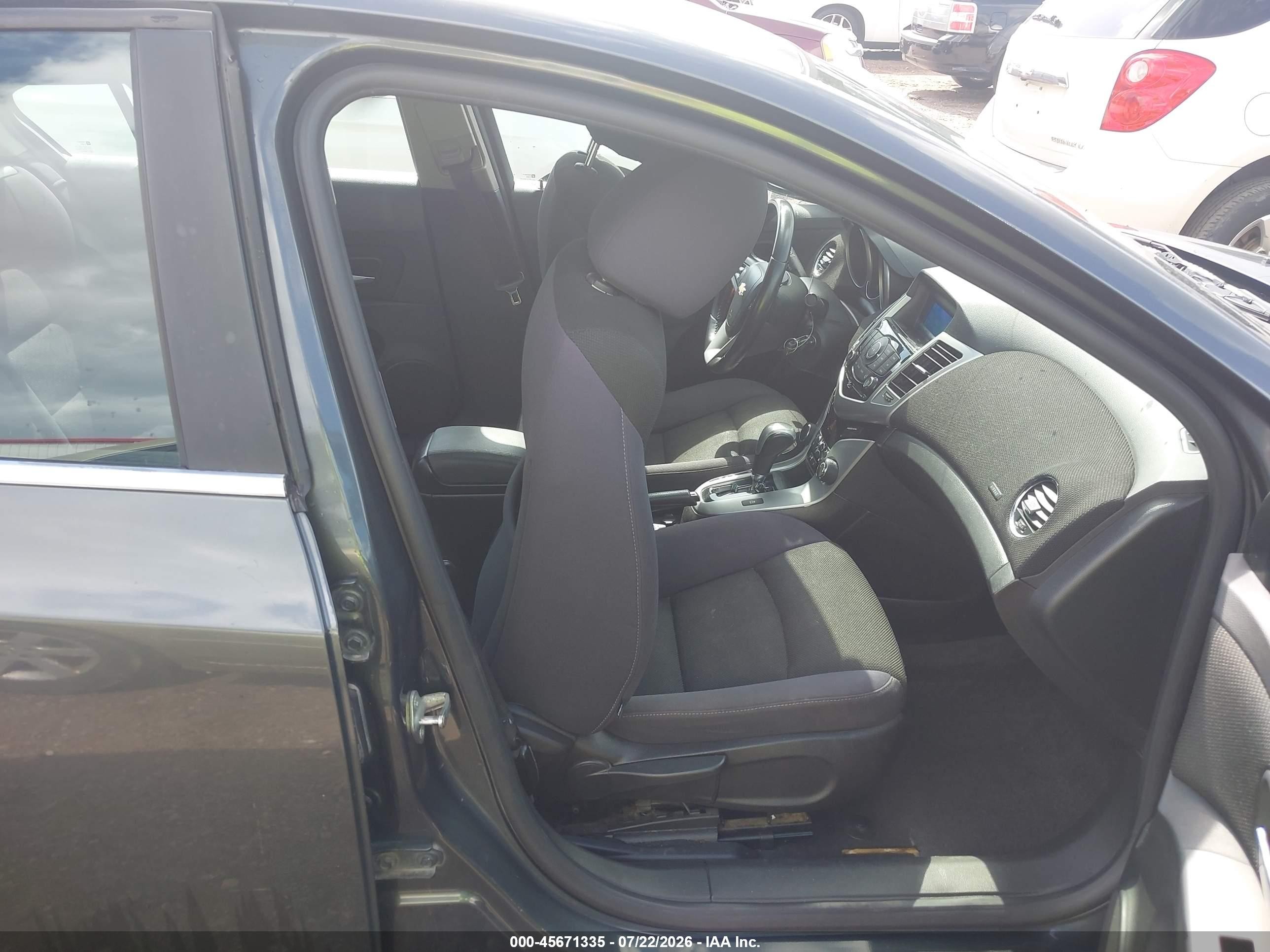2013 Chevrolet Cruze 1lt Auto Gray vin: 1G1PC5SB1D7143367