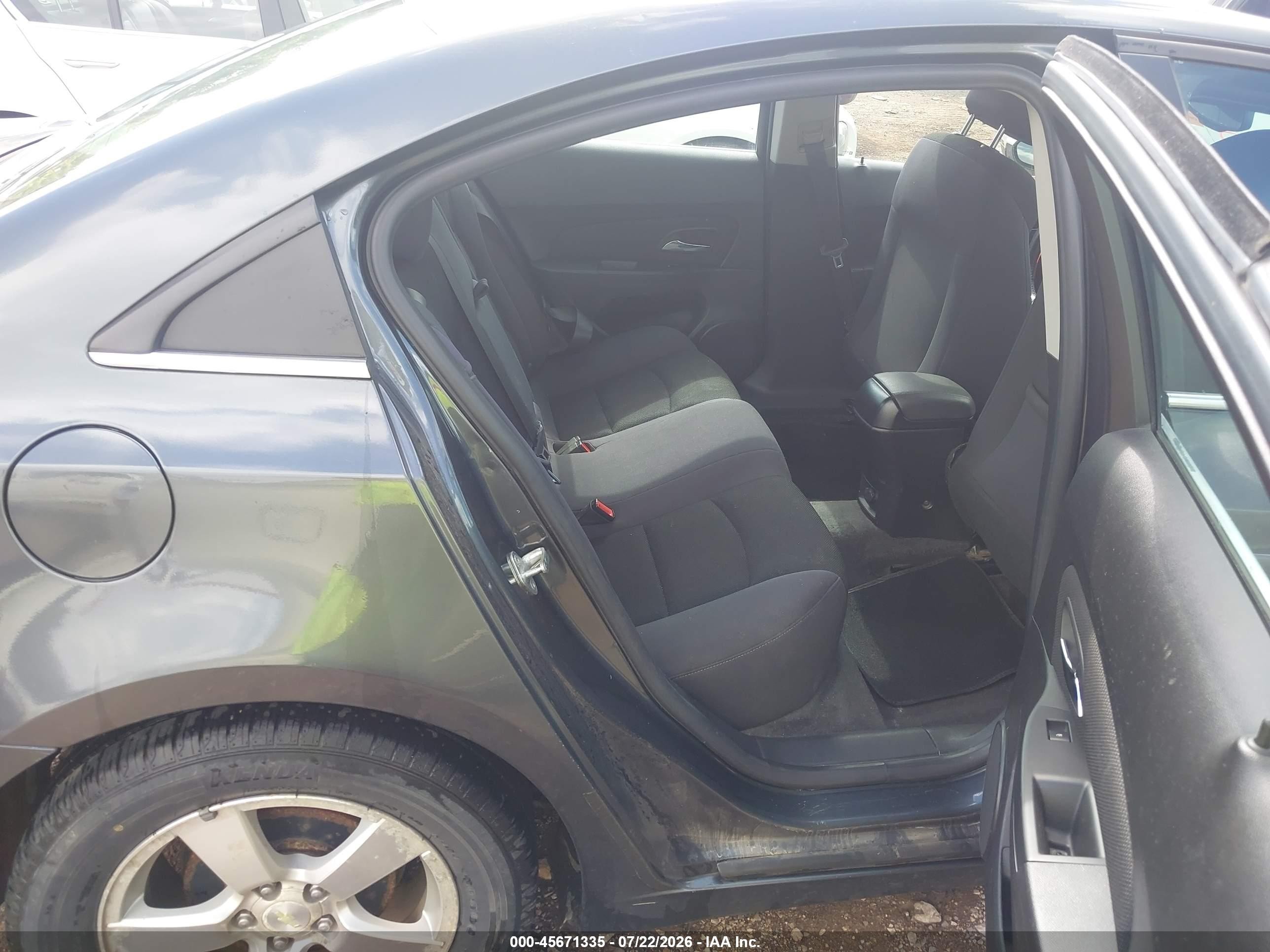 2013 Chevrolet Cruze 1lt Auto Gray vin: 1G1PC5SB1D7143367