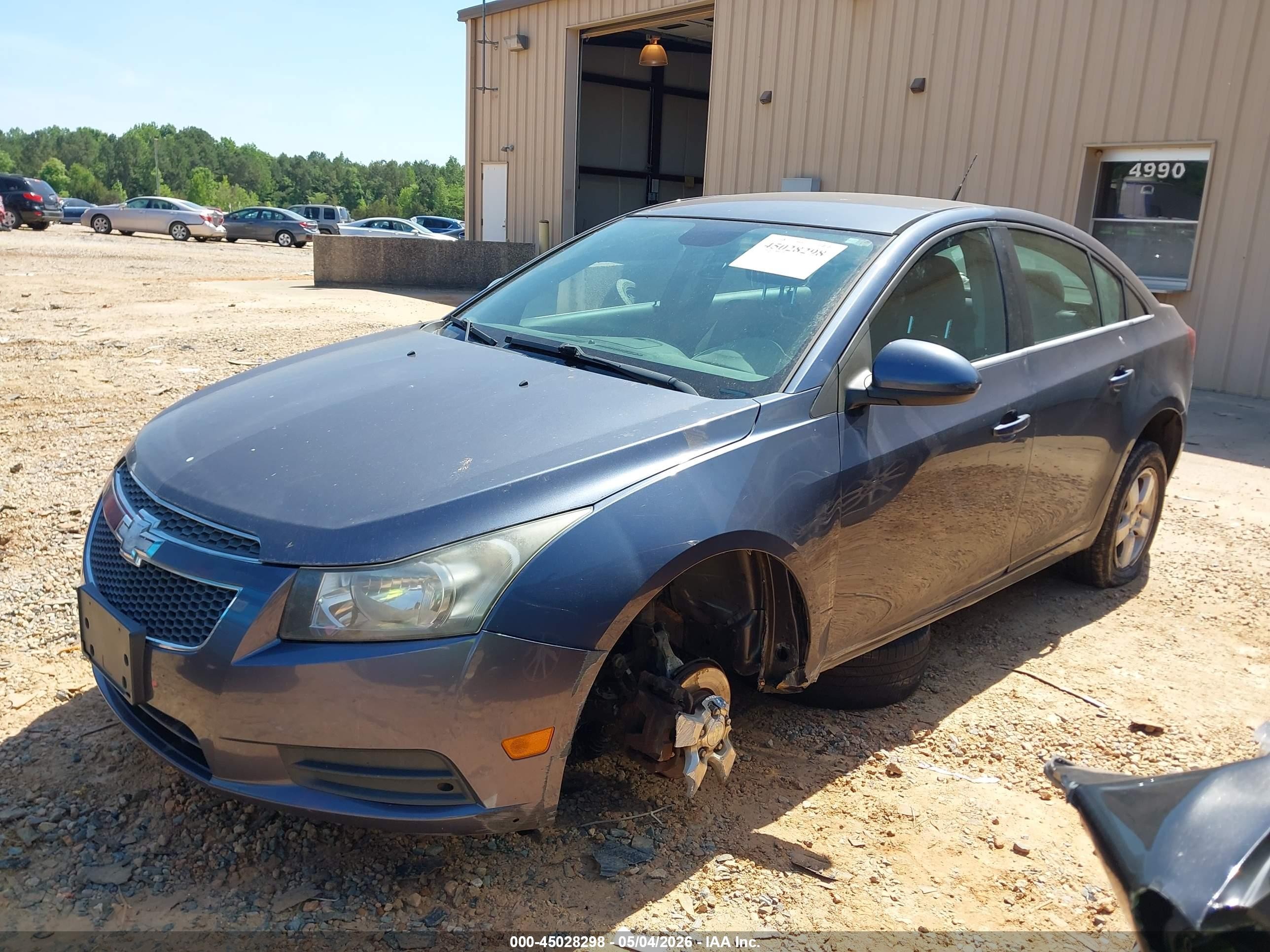2013 Chevrolet Cruze 1lt Auto Gray vin: 1G1PC5SB1D7174201