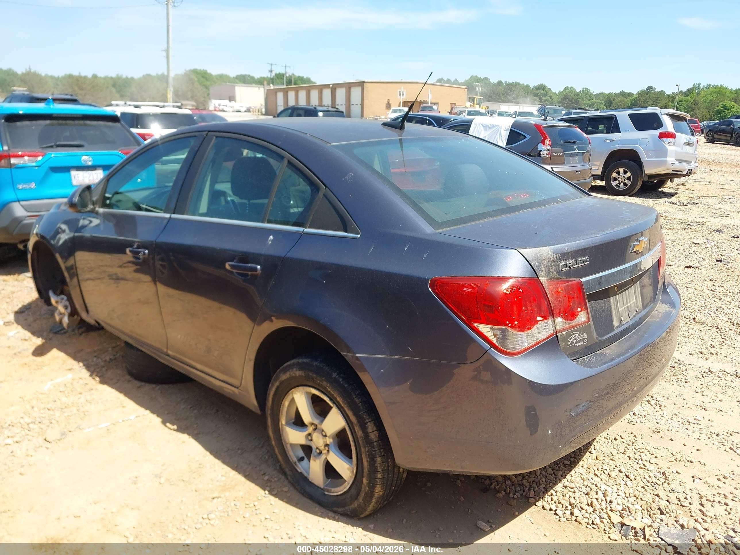 2013 Chevrolet Cruze 1lt Auto Gray vin: 1G1PC5SB1D7174201
