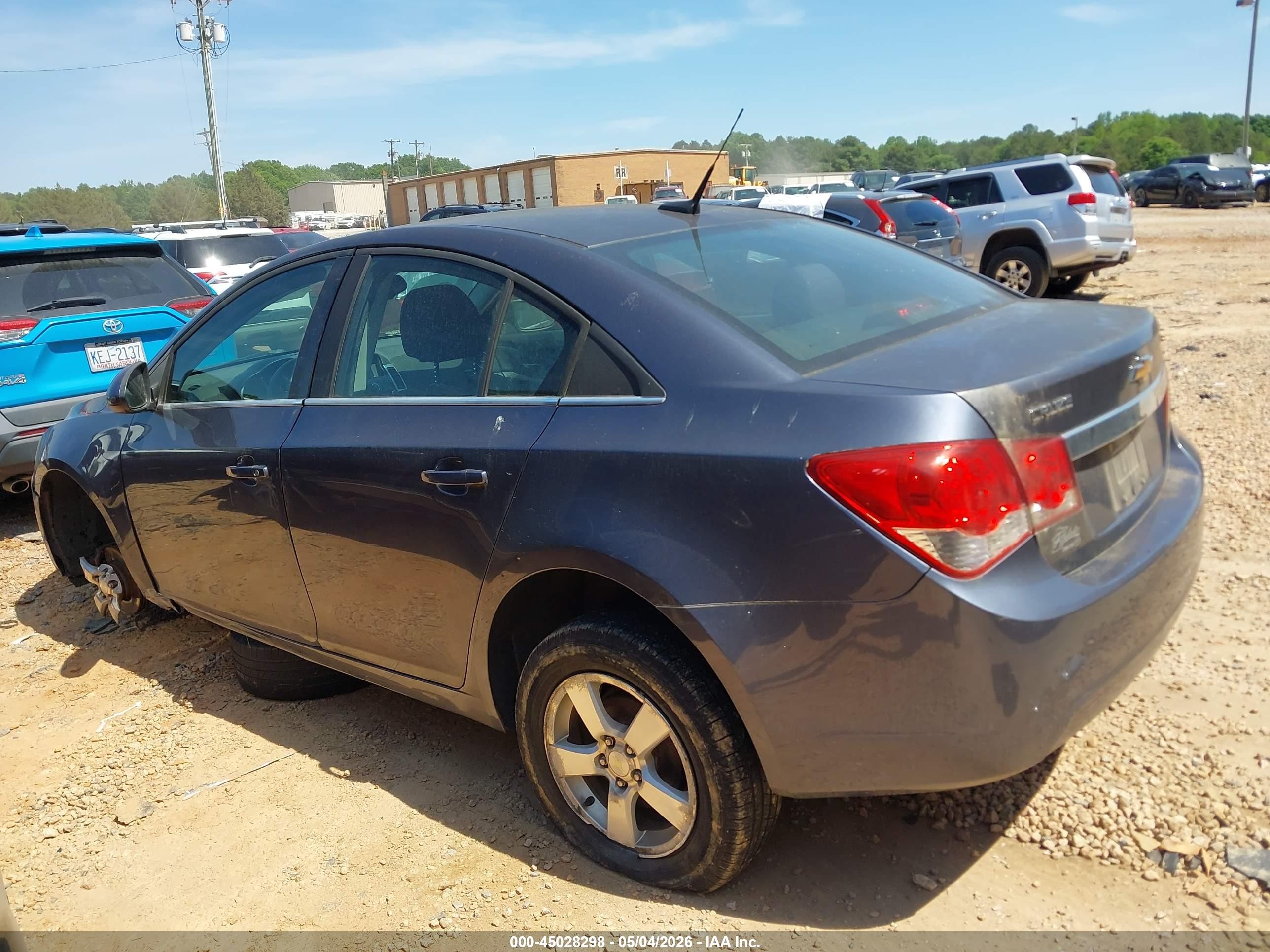 2013 Chevrolet Cruze 1lt Auto Gray vin: 1G1PC5SB1D7174201