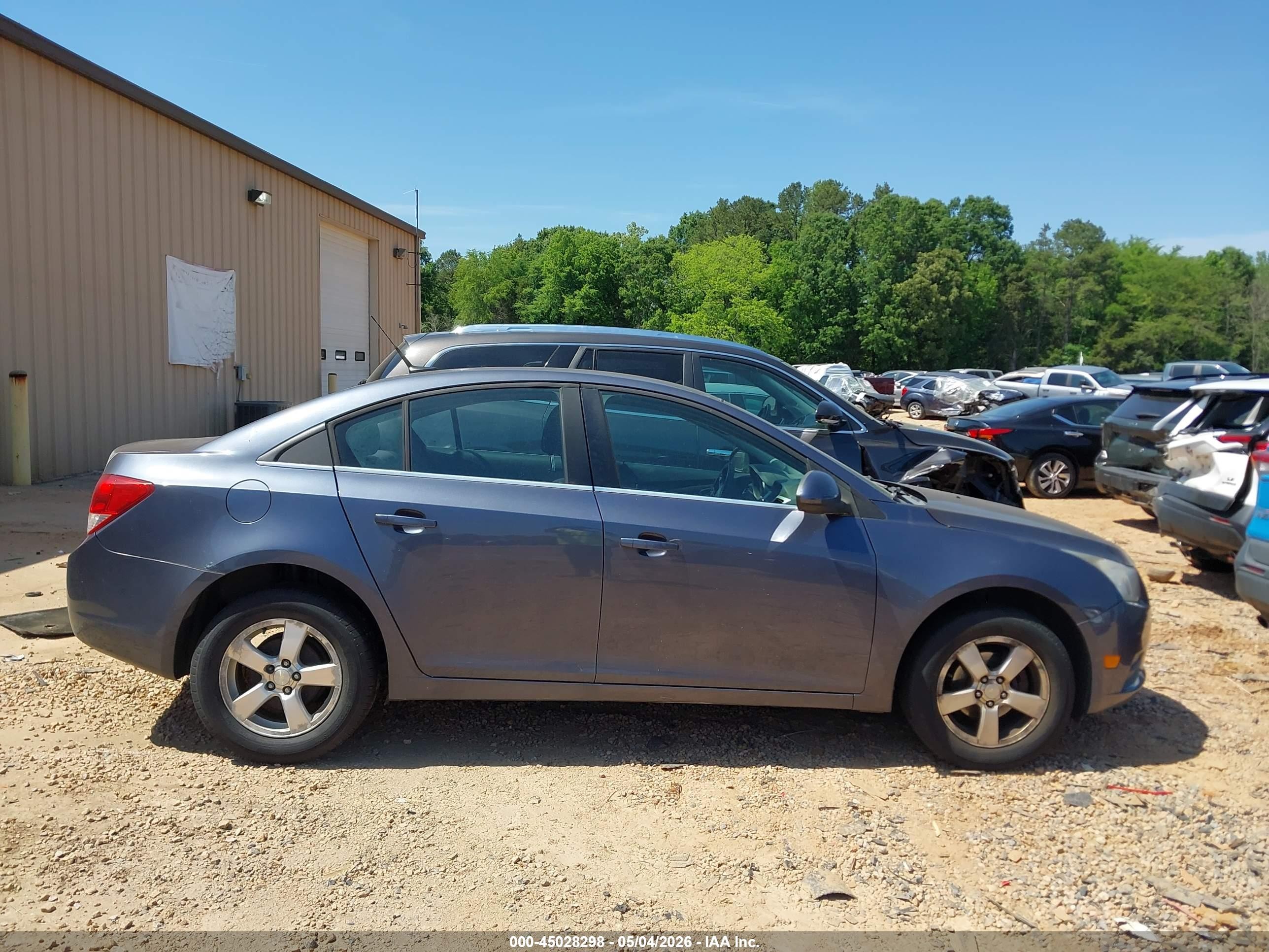 2013 Chevrolet Cruze 1lt Auto Gray vin: 1G1PC5SB1D7174201
