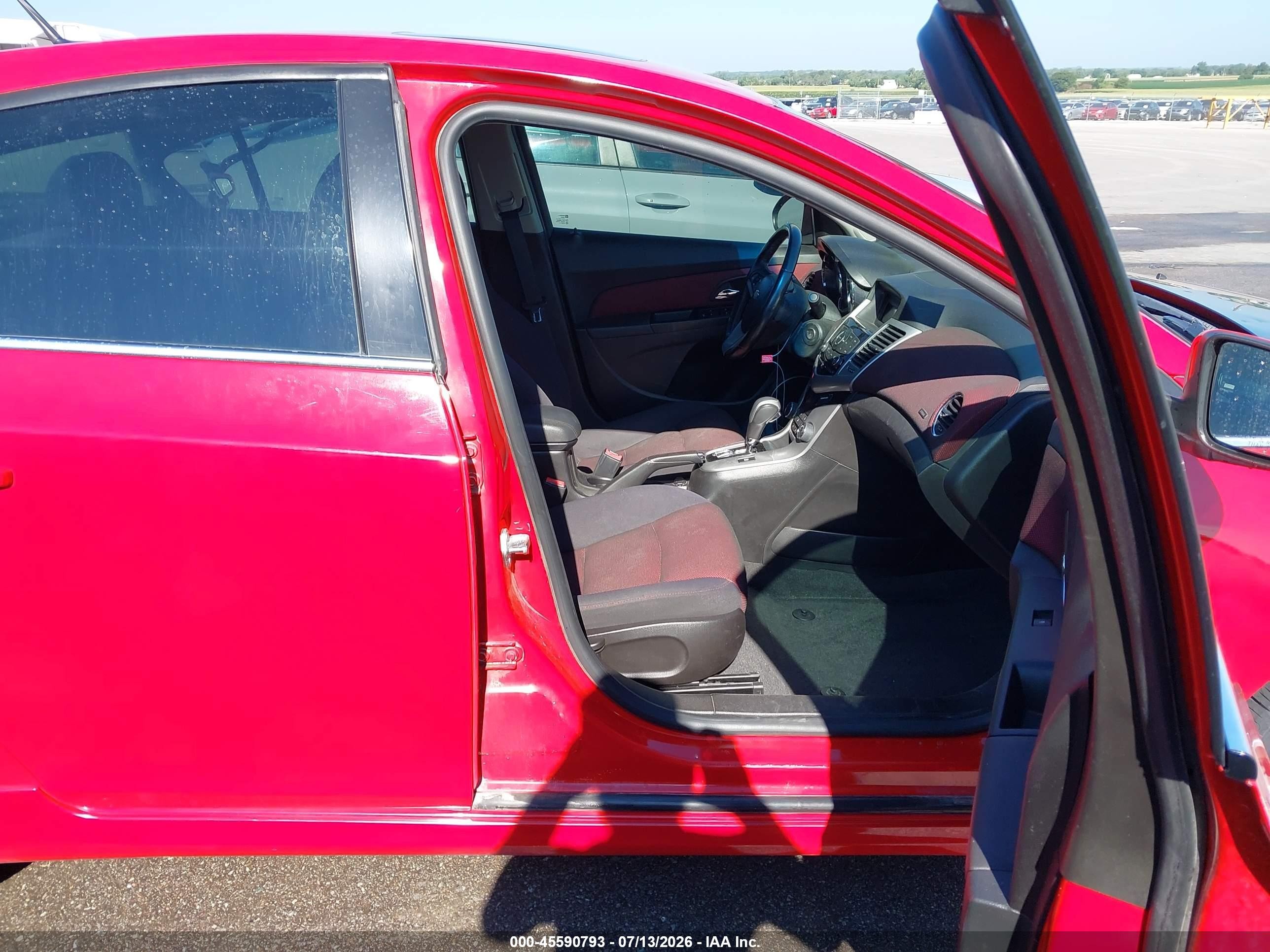 2013 Chevrolet Cruze 1lt Auto Red vin: 1G1PC5SB1D7187773