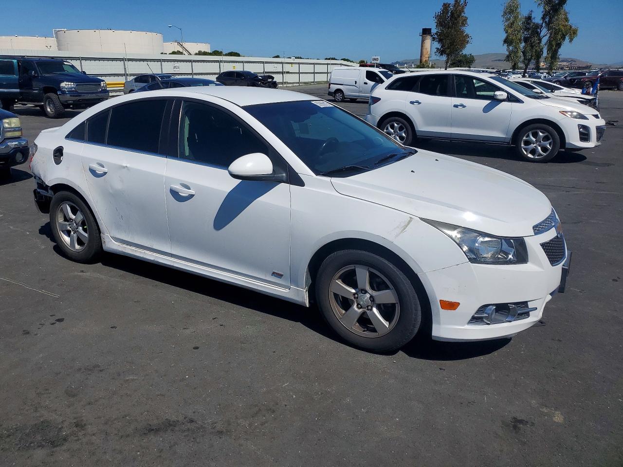 2013 Chevrolet Cruze Lt White vin: 1G1PC5SB1D7207990