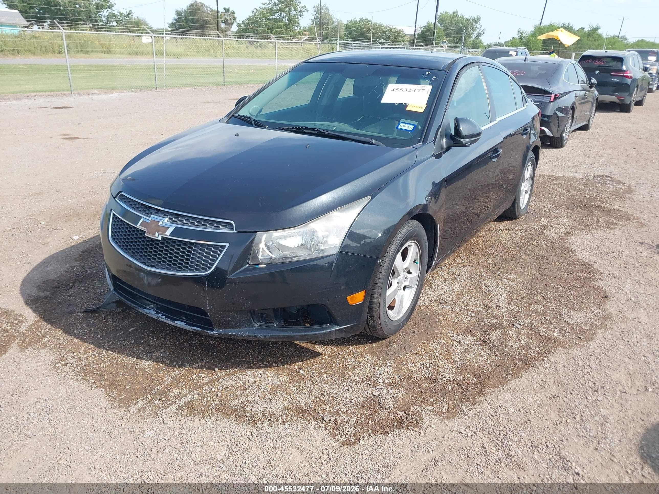 2013 Chevrolet Cruze 1lt Auto Black vin: 1G1PC5SB1D7234218