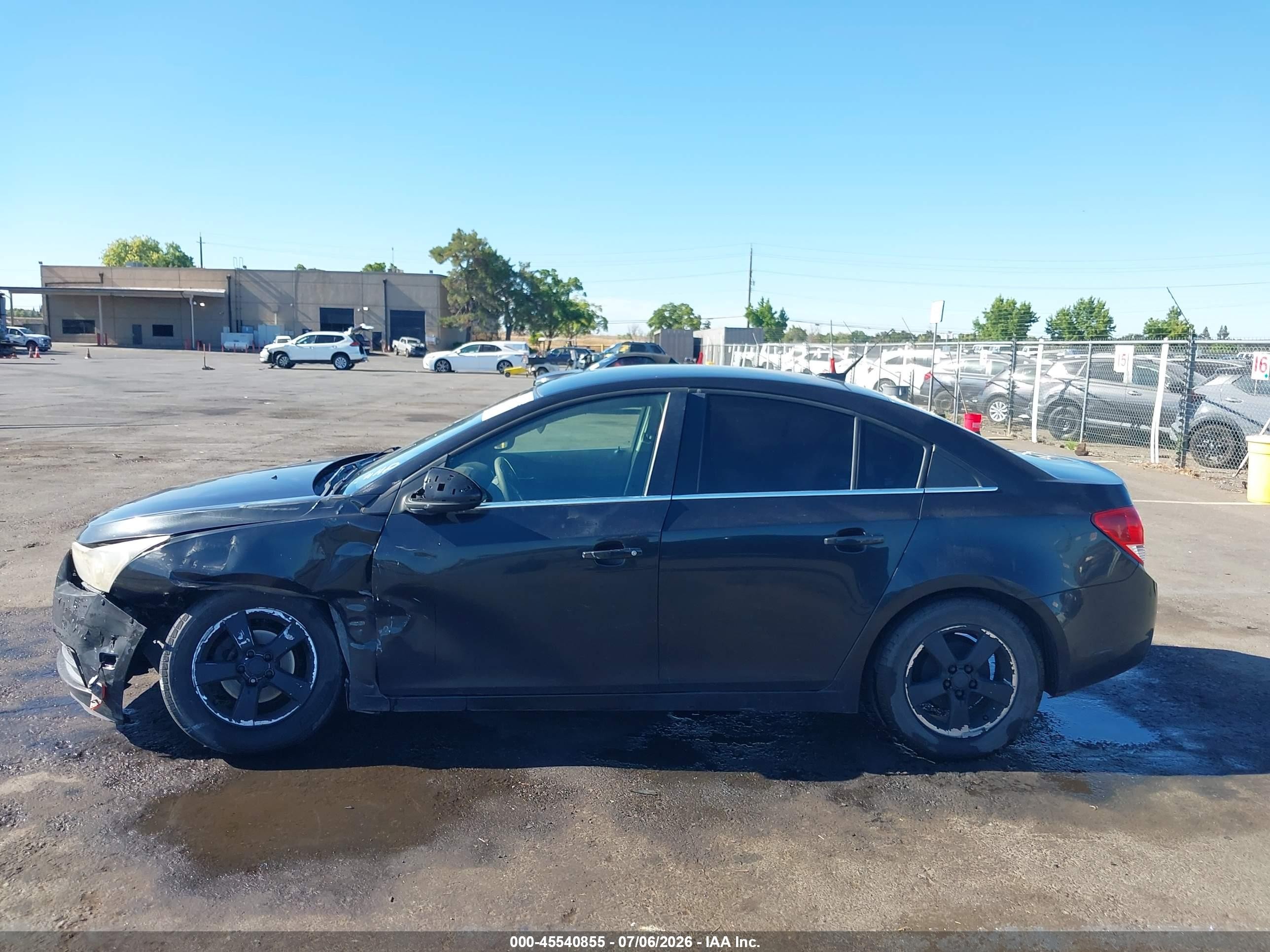 2013 Chevrolet Cruze 1lt Auto Black vin: 1G1PC5SB1D7235613
