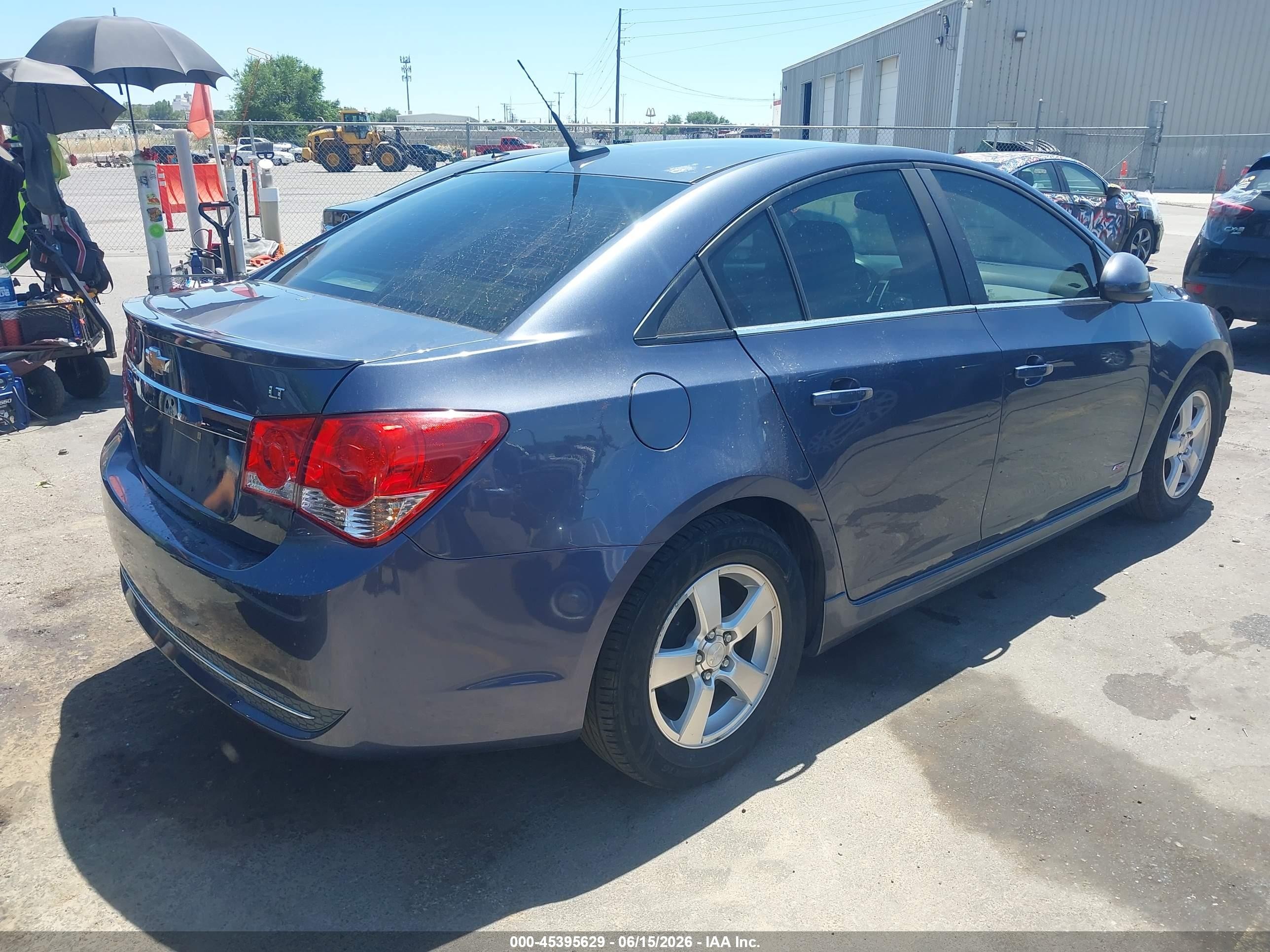 2013 Chevrolet Cruze 1lt Auto Blue vin: 1G1PC5SB1D7250855