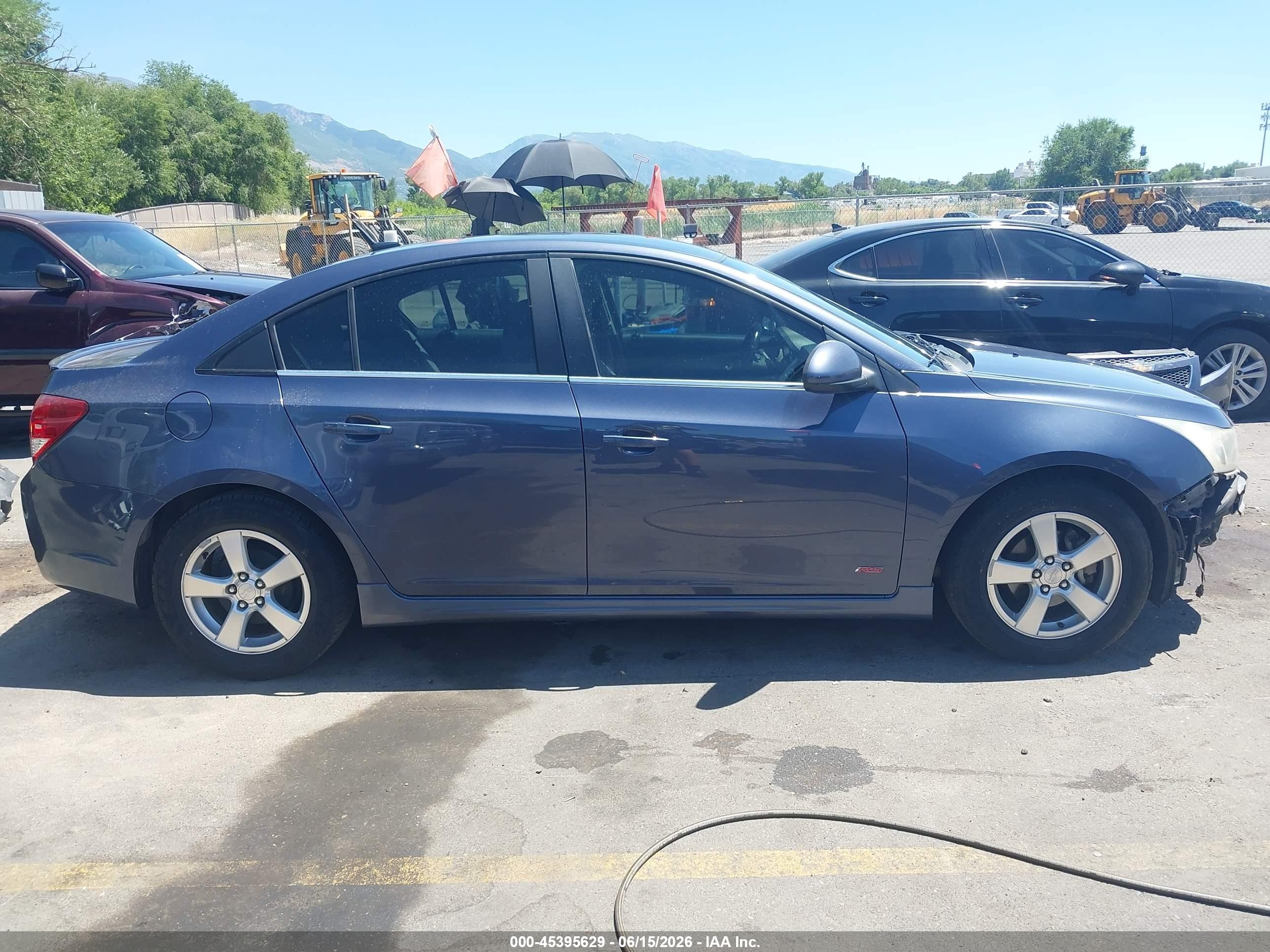 2013 Chevrolet Cruze 1lt Auto Blue vin: 1G1PC5SB1D7250855