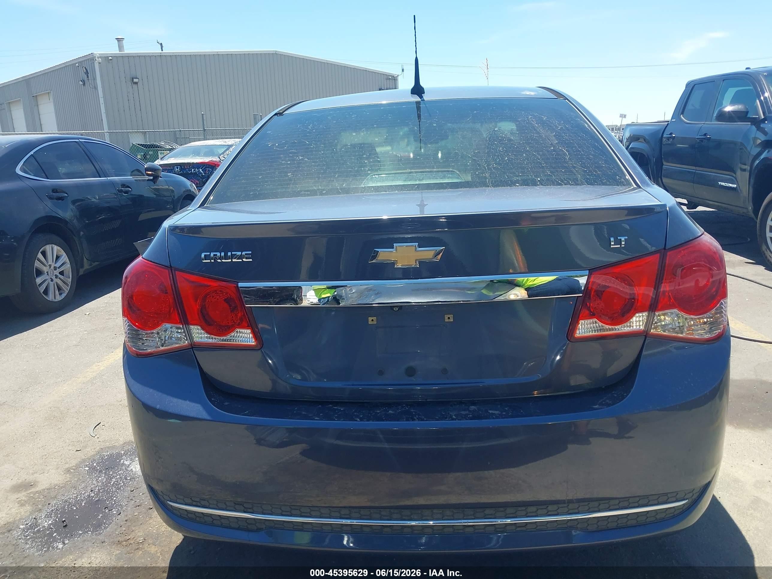 2013 Chevrolet Cruze 1lt Auto Blue vin: 1G1PC5SB1D7250855