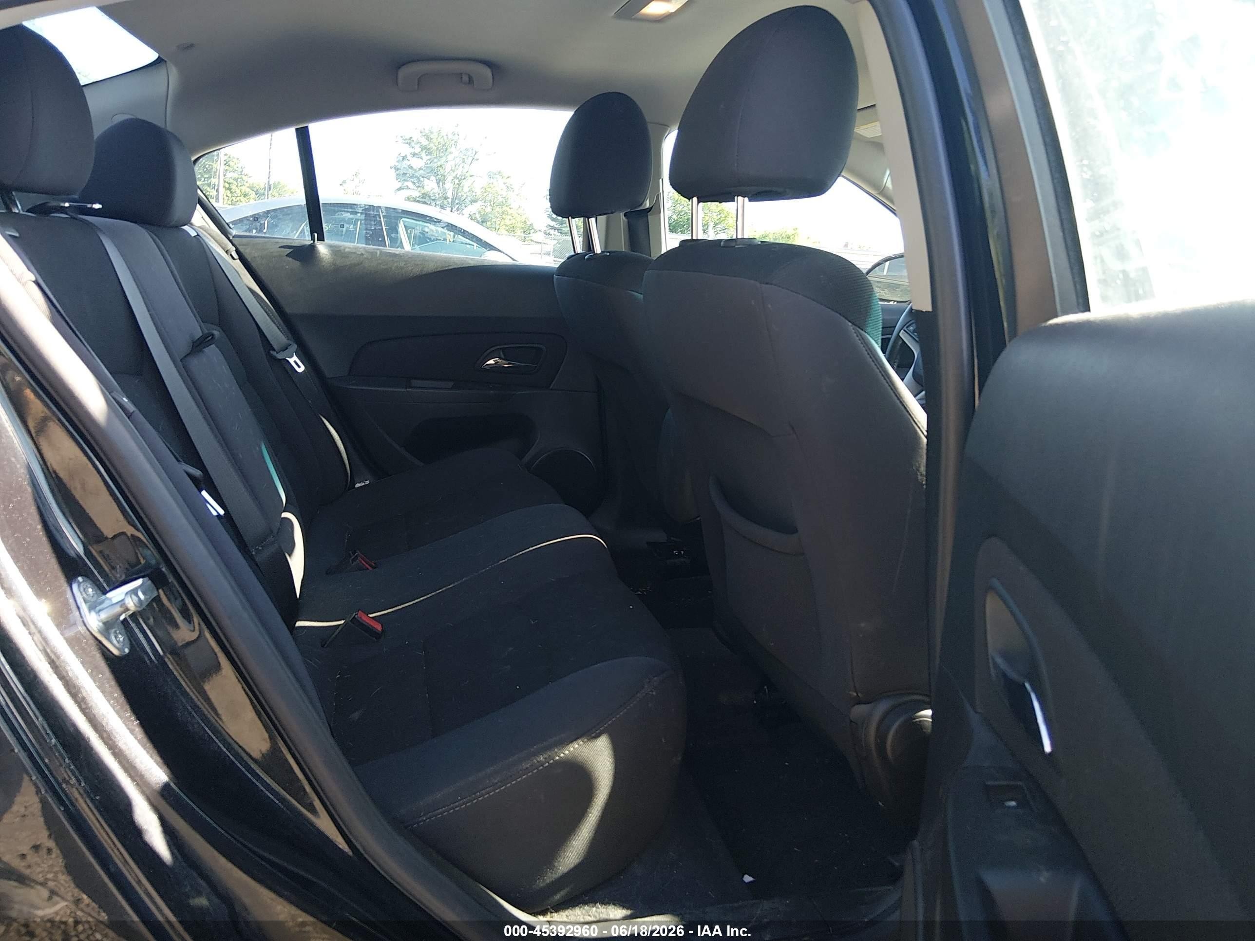2013 Chevrolet Cruze 1lt Auto Black vin: 1G1PC5SB1D7251410