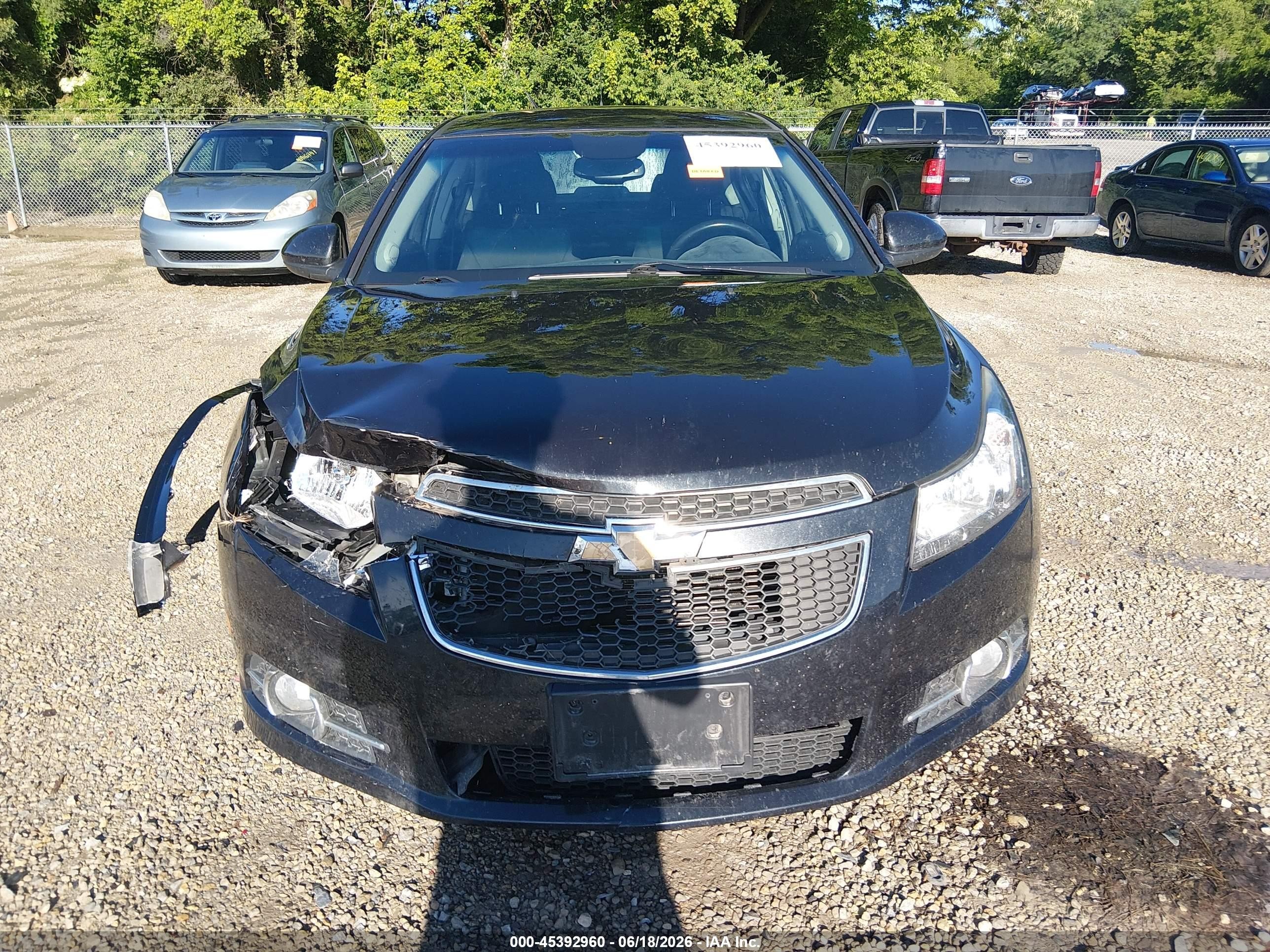 2013 Chevrolet Cruze 1lt Auto Black vin: 1G1PC5SB1D7251410