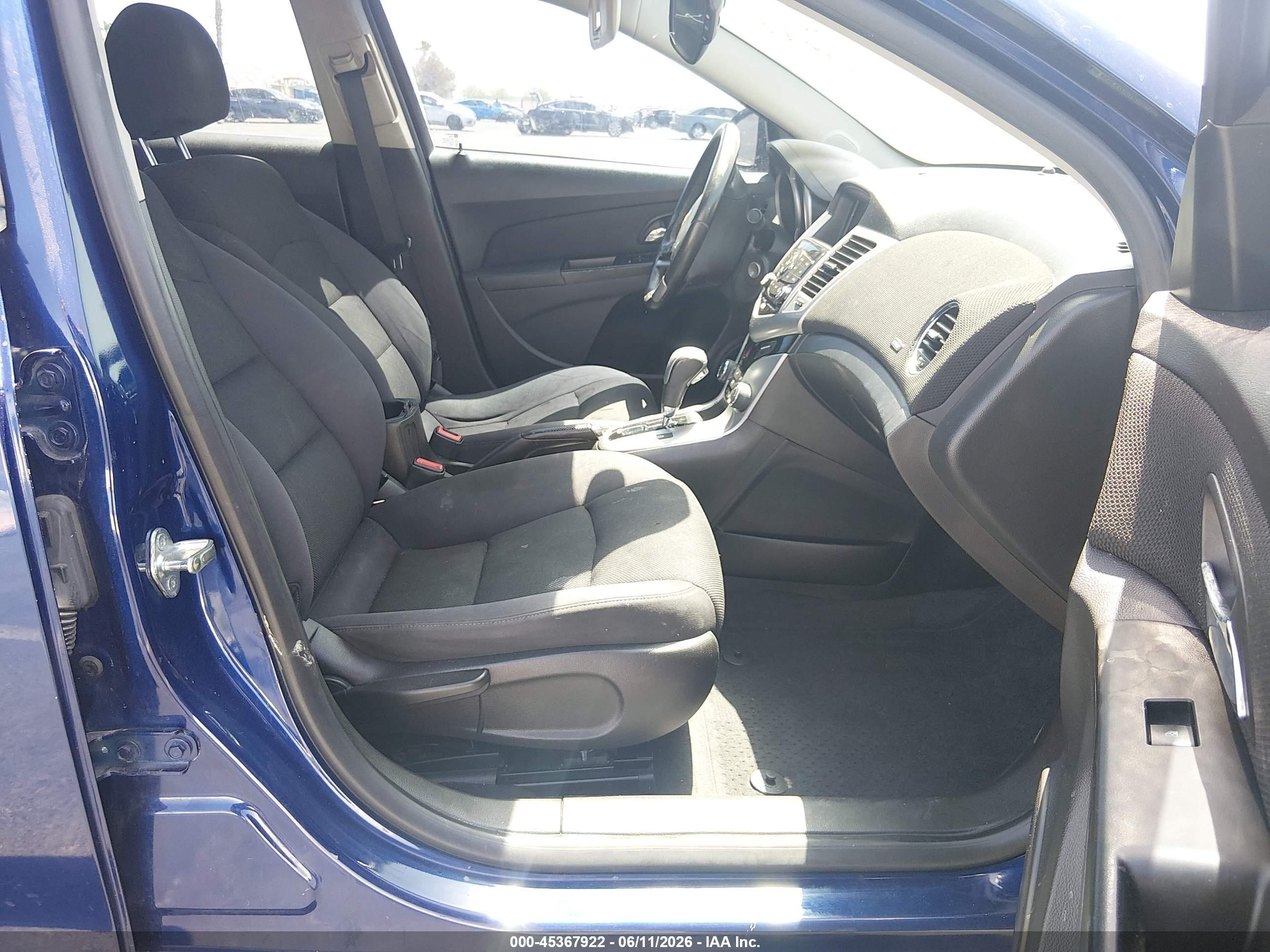 2013 Chevrolet Cruze 1lt Auto Blue vin: 1G1PC5SB1D7252573
