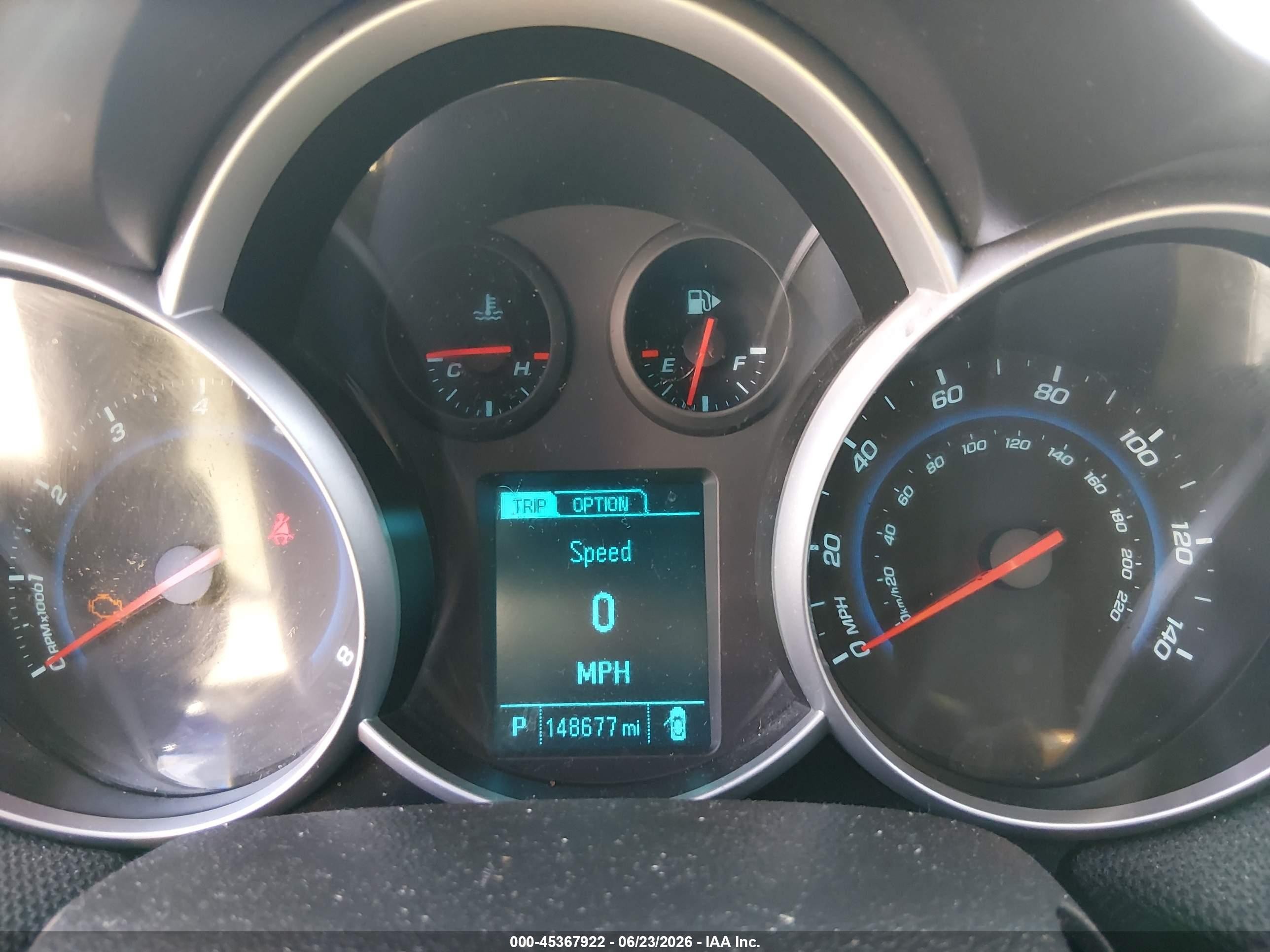 2013 Chevrolet Cruze 1lt Auto Blue vin: 1G1PC5SB1D7252573