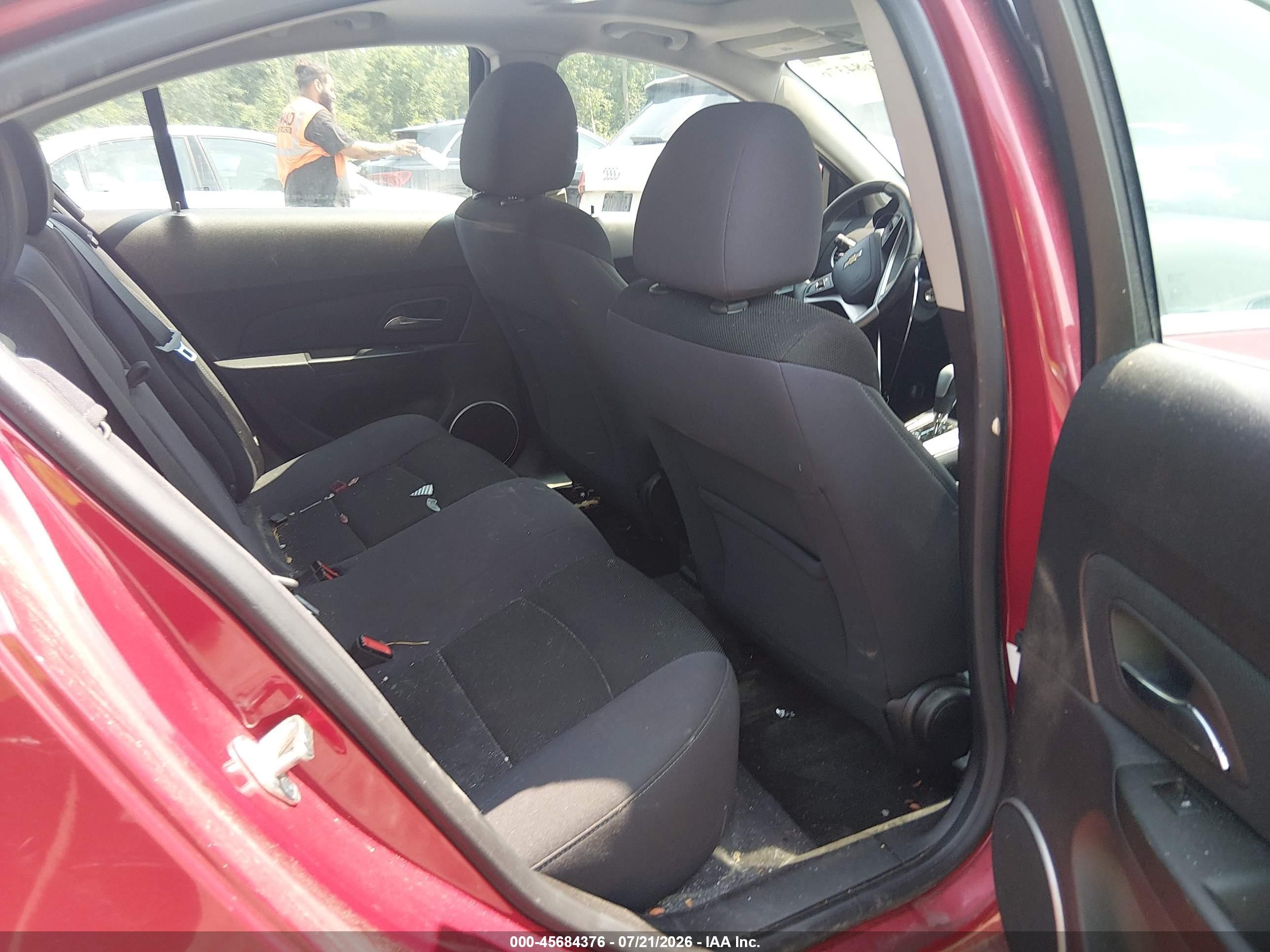 2013 Chevrolet Cruze 1lt Auto Red vin: 1G1PC5SB1D7260124