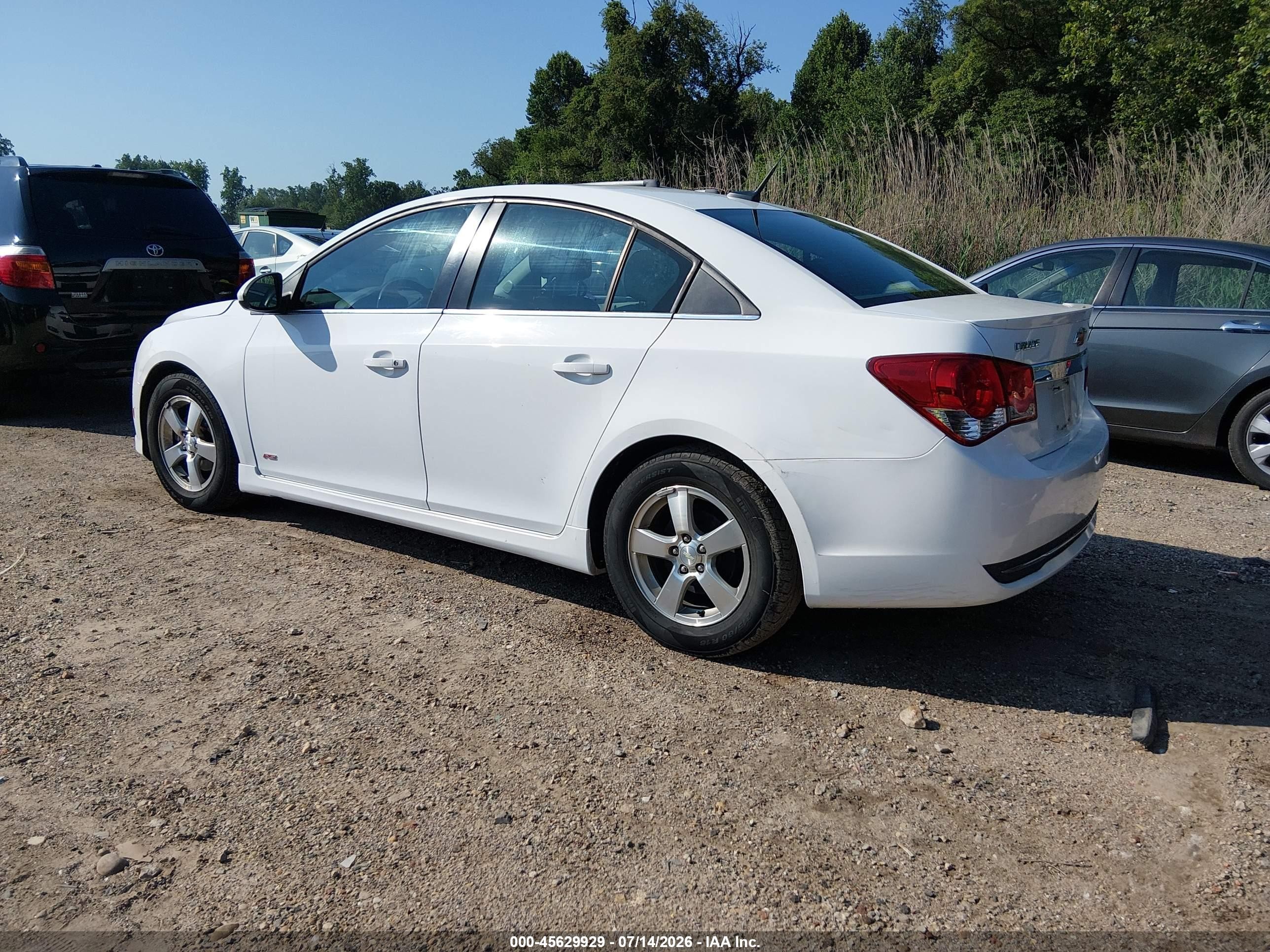 2013 Chevrolet Cruze 1lt Auto Белый vin: 1G1PC5SB1D7268515
