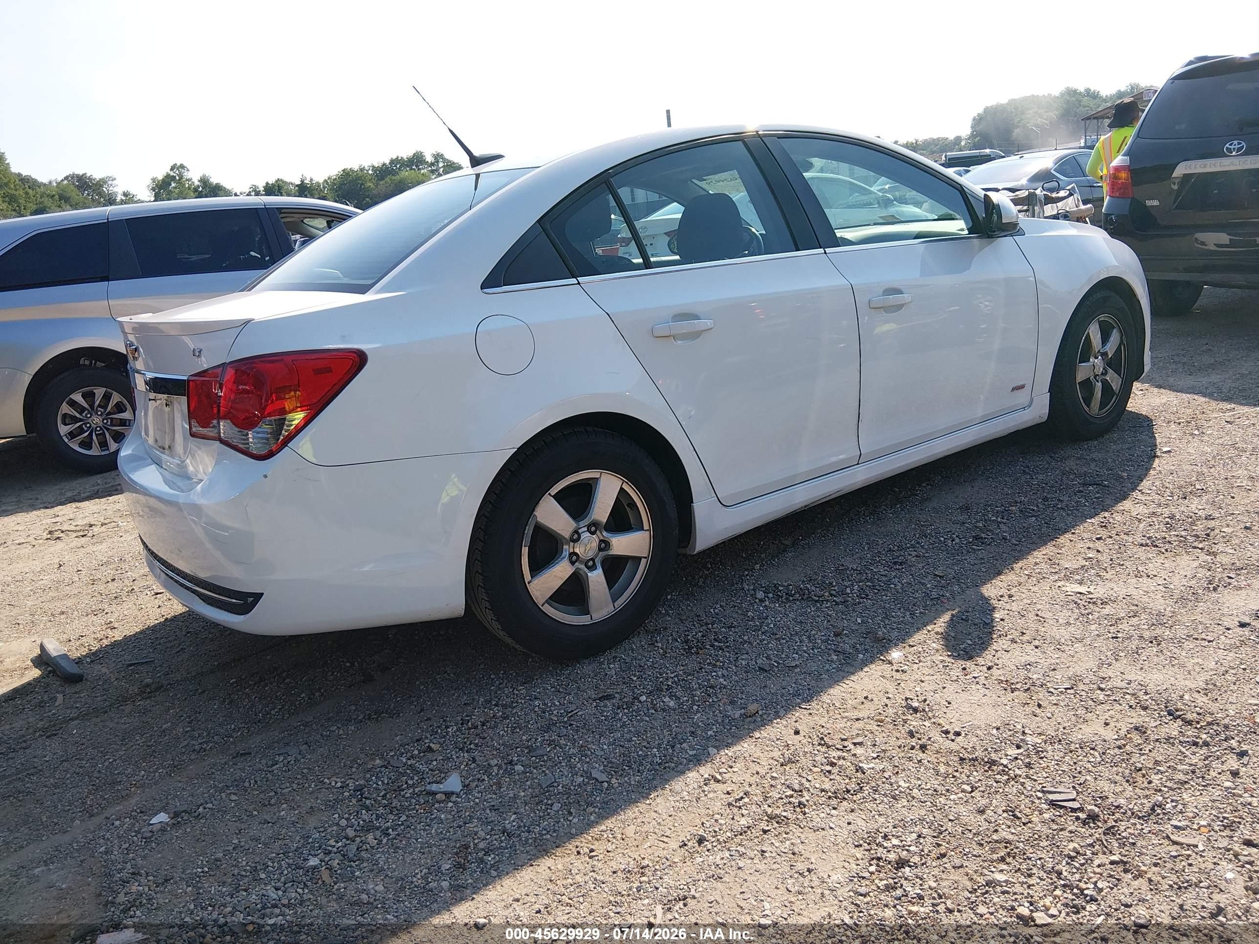 2013 Chevrolet Cruze 1lt Auto Белый vin: 1G1PC5SB1D7268515