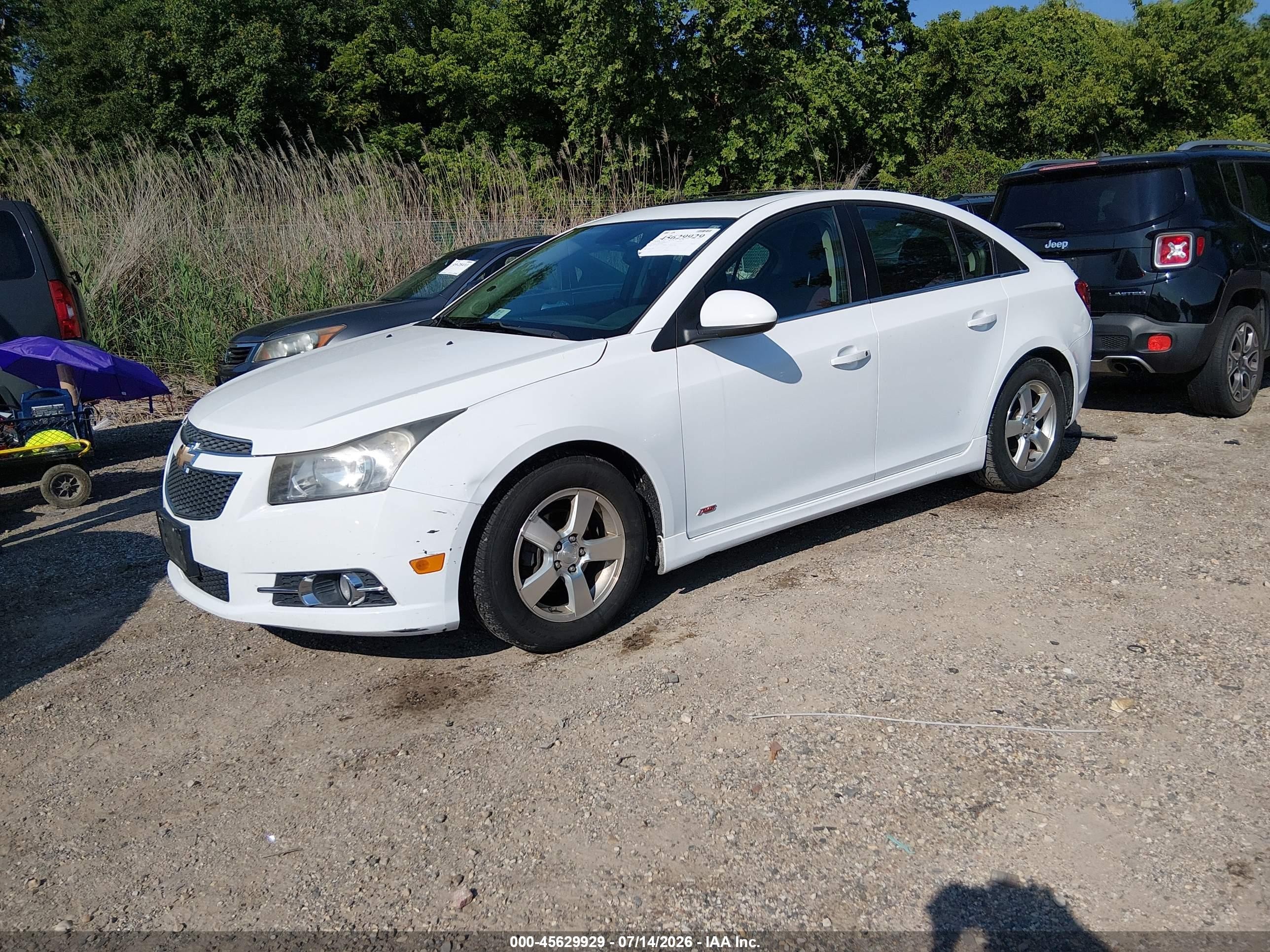 2013 Chevrolet Cruze 1lt Auto Белый vin: 1G1PC5SB1D7268515