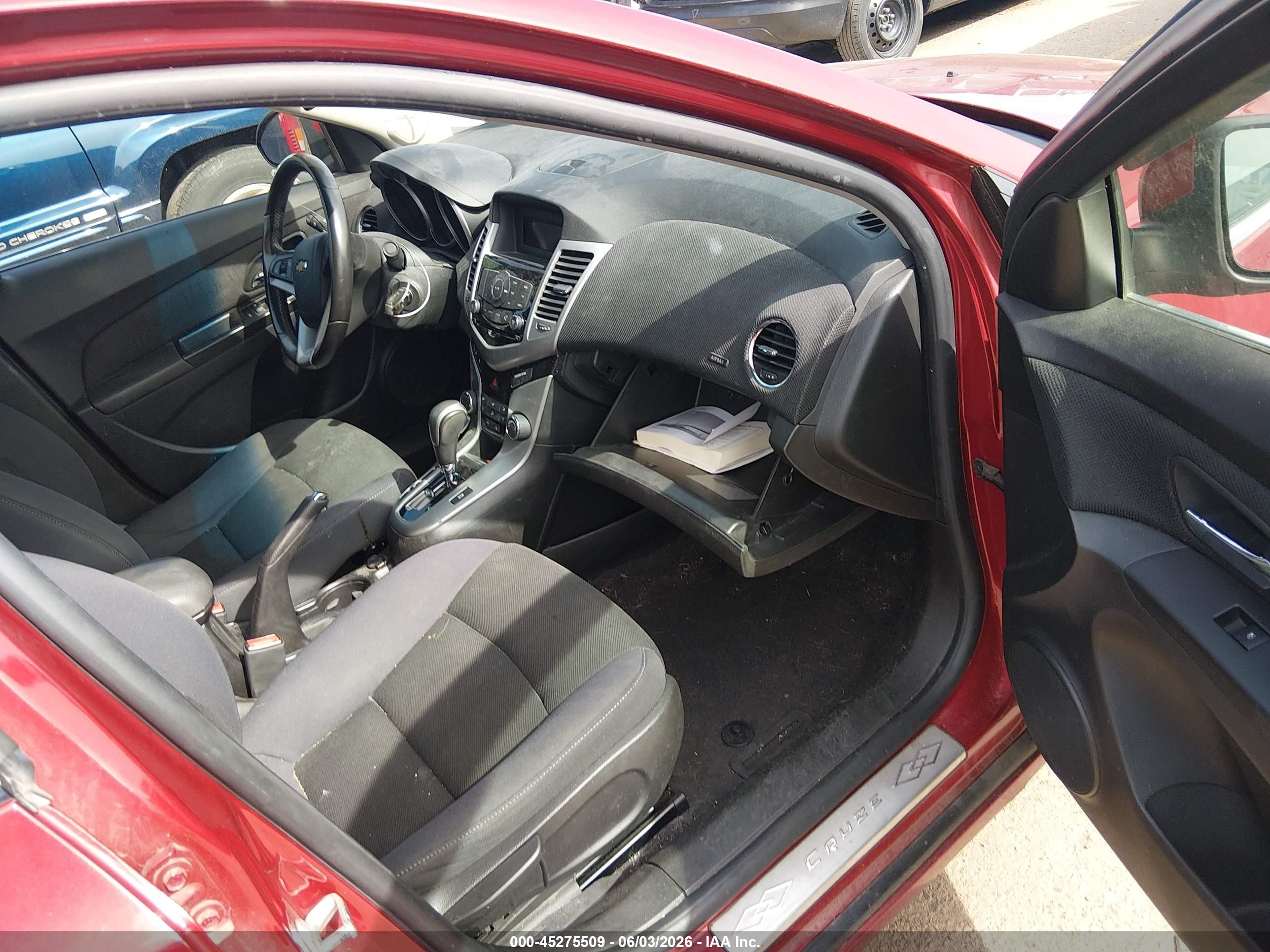 2013 Chevrolet Cruze 1lt Auto Красный vin: 1G1PC5SB1D7283984