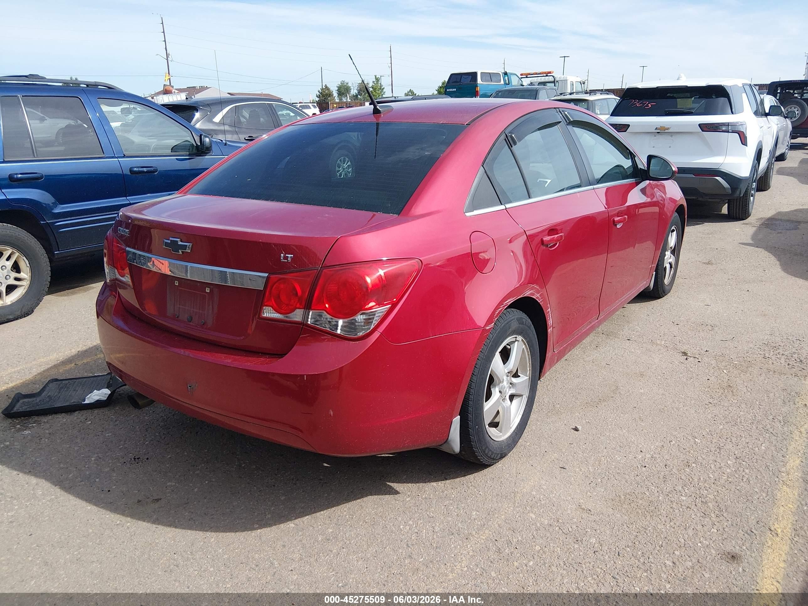 2013 Chevrolet Cruze 1lt Auto Красный vin: 1G1PC5SB1D7283984