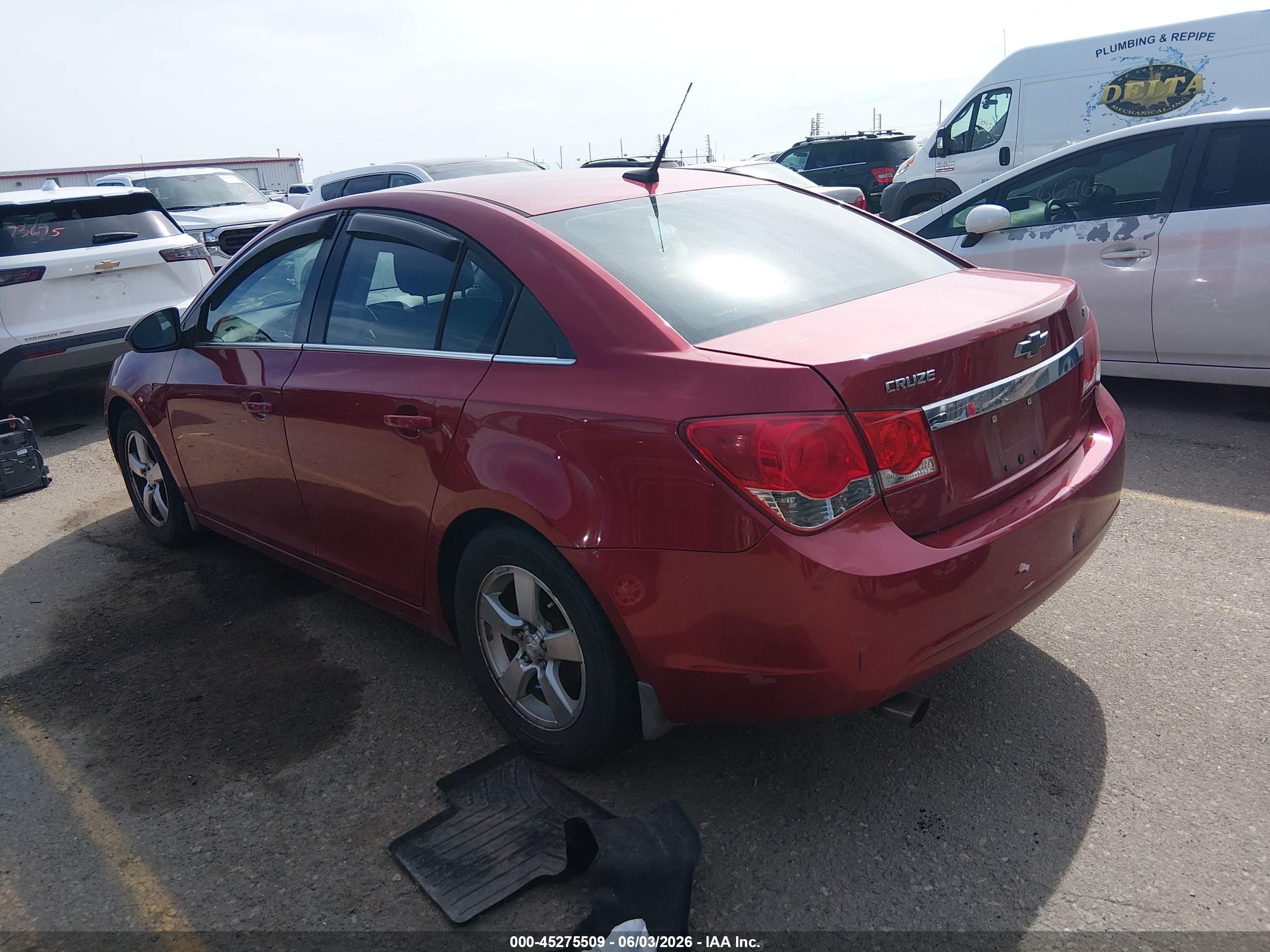 2013 Chevrolet Cruze 1lt Auto Красный vin: 1G1PC5SB1D7283984
