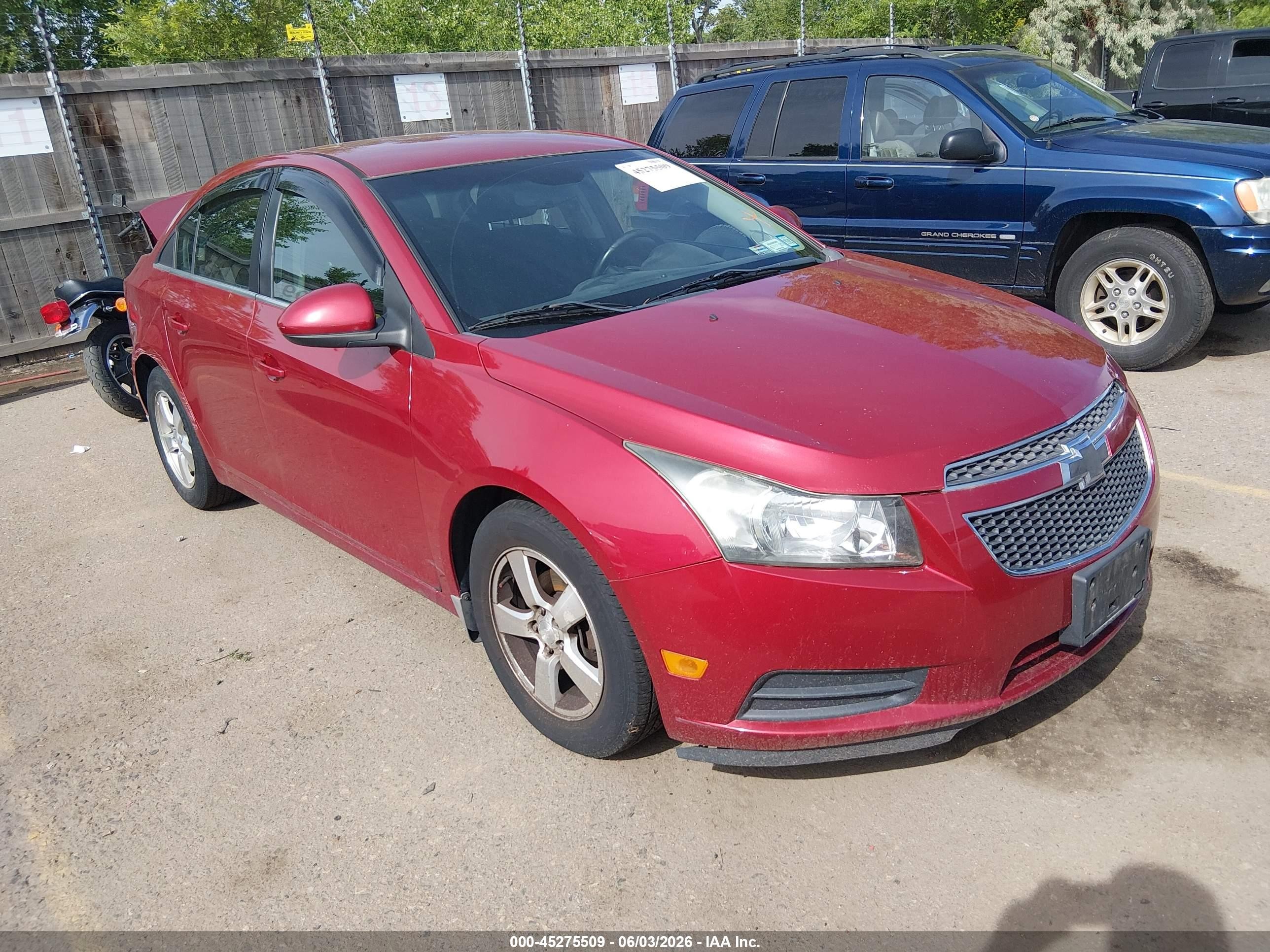 2013 Chevrolet Cruze 1lt Auto Красный vin: 1G1PC5SB1D7283984