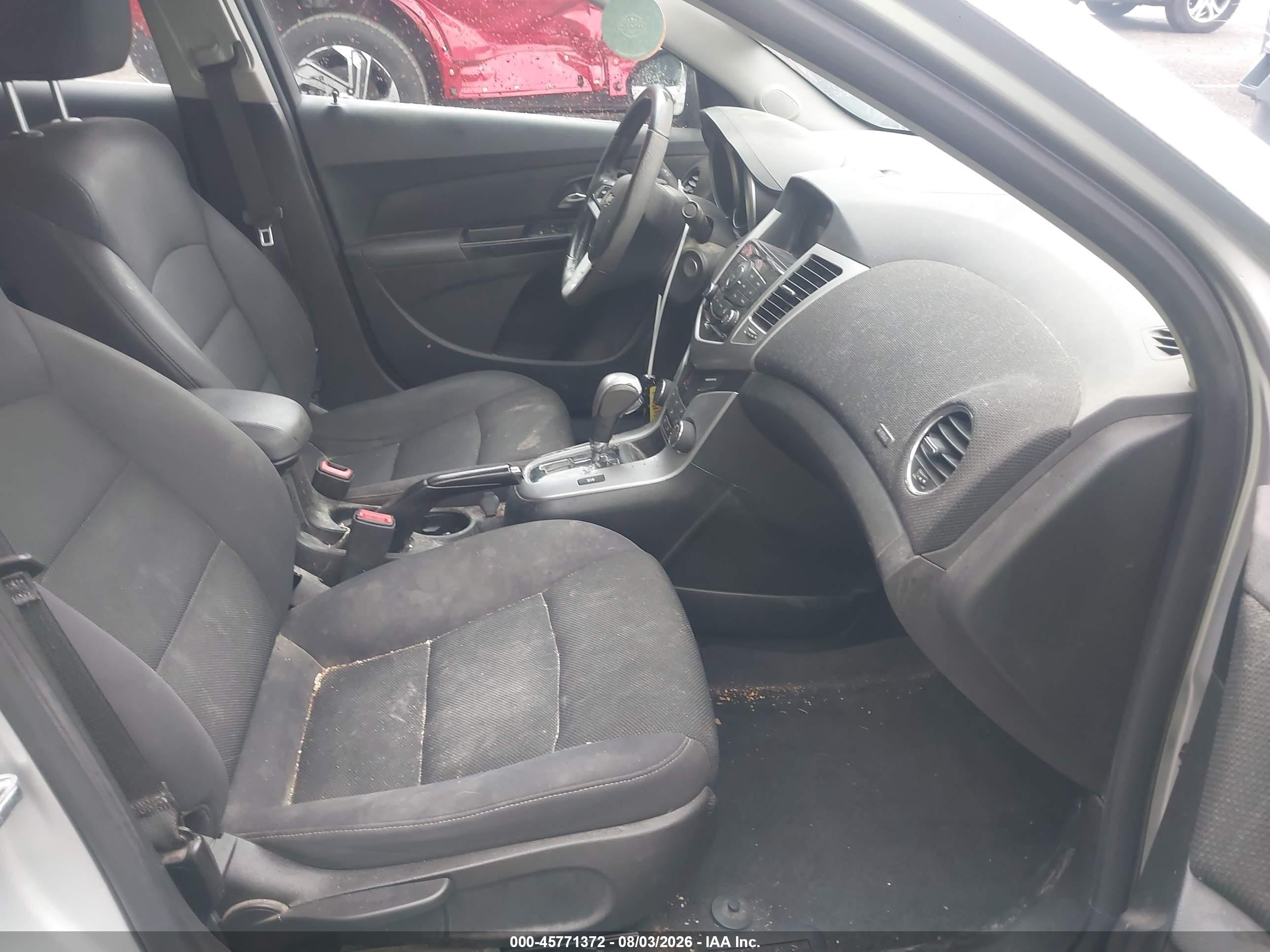 2013 Chevrolet Cruze 1lt Auto Silver vin: 1G1PC5SB1D7311444