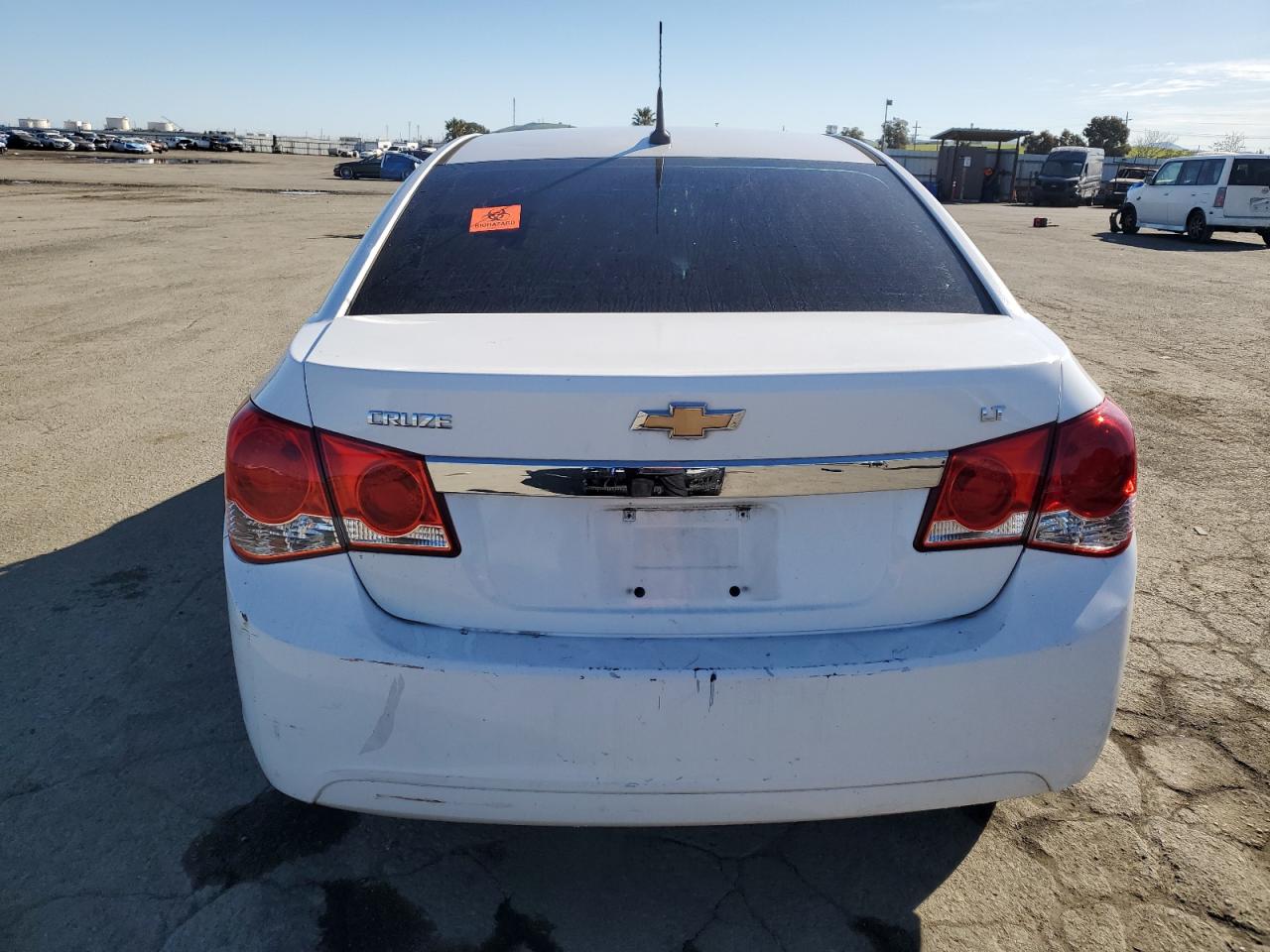 2014 Chevrolet Cruze Lt White vin: 1G1PC5SB1E7104375
