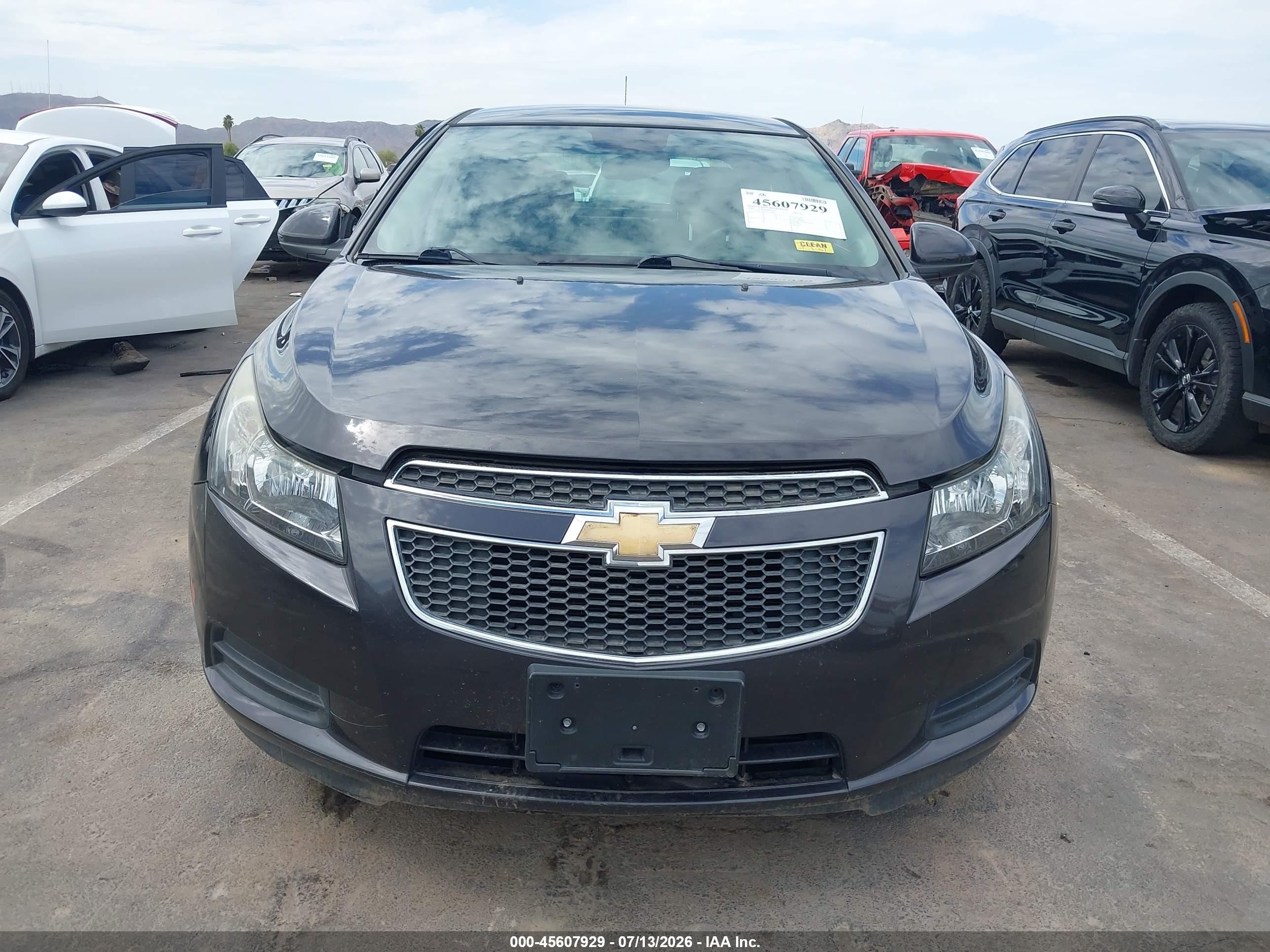 2014 Chevrolet Cruze 1lt Auto Black vin: 1G1PC5SB1E7114968