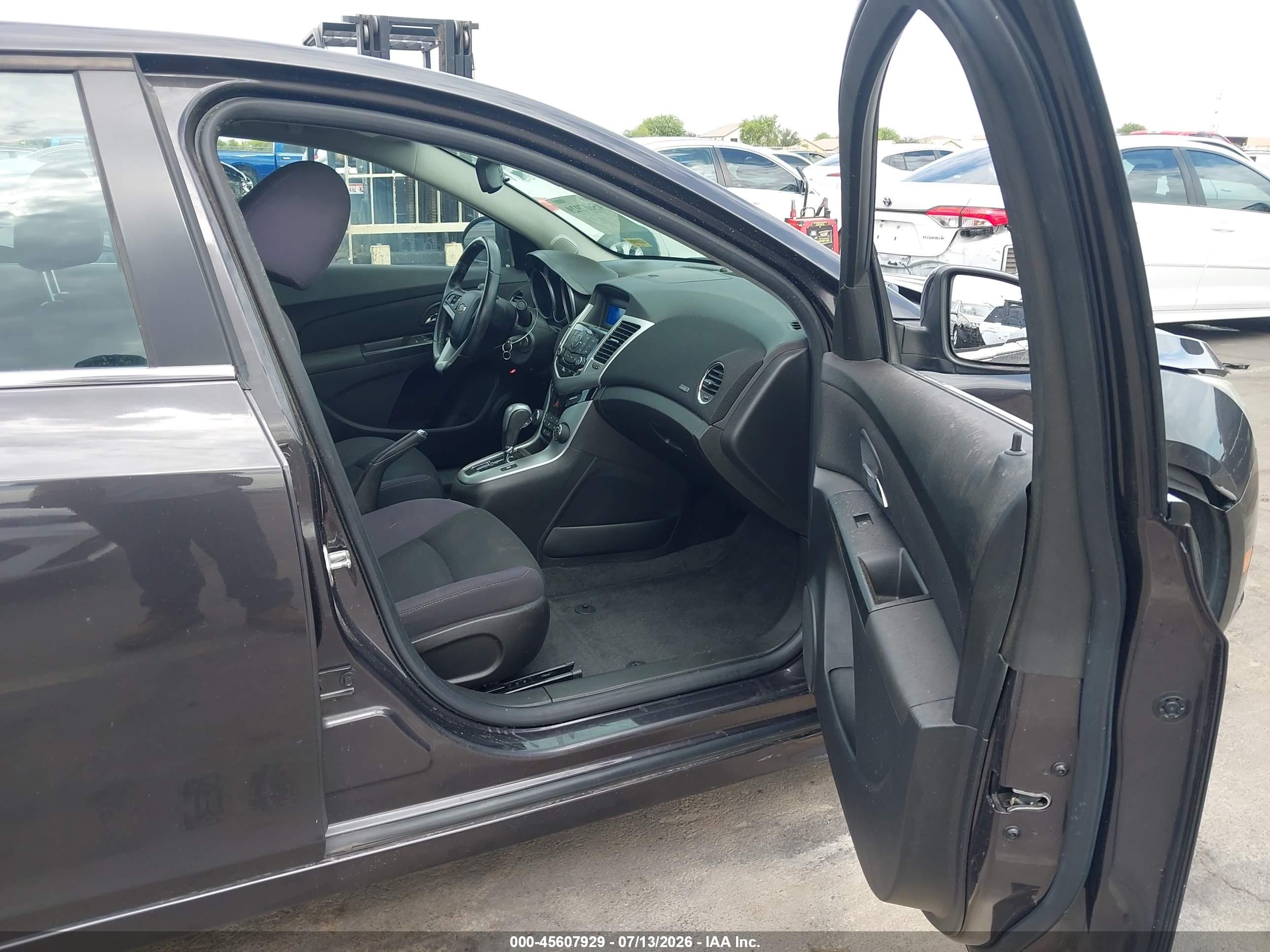 2014 Chevrolet Cruze 1lt Auto Black vin: 1G1PC5SB1E7114968