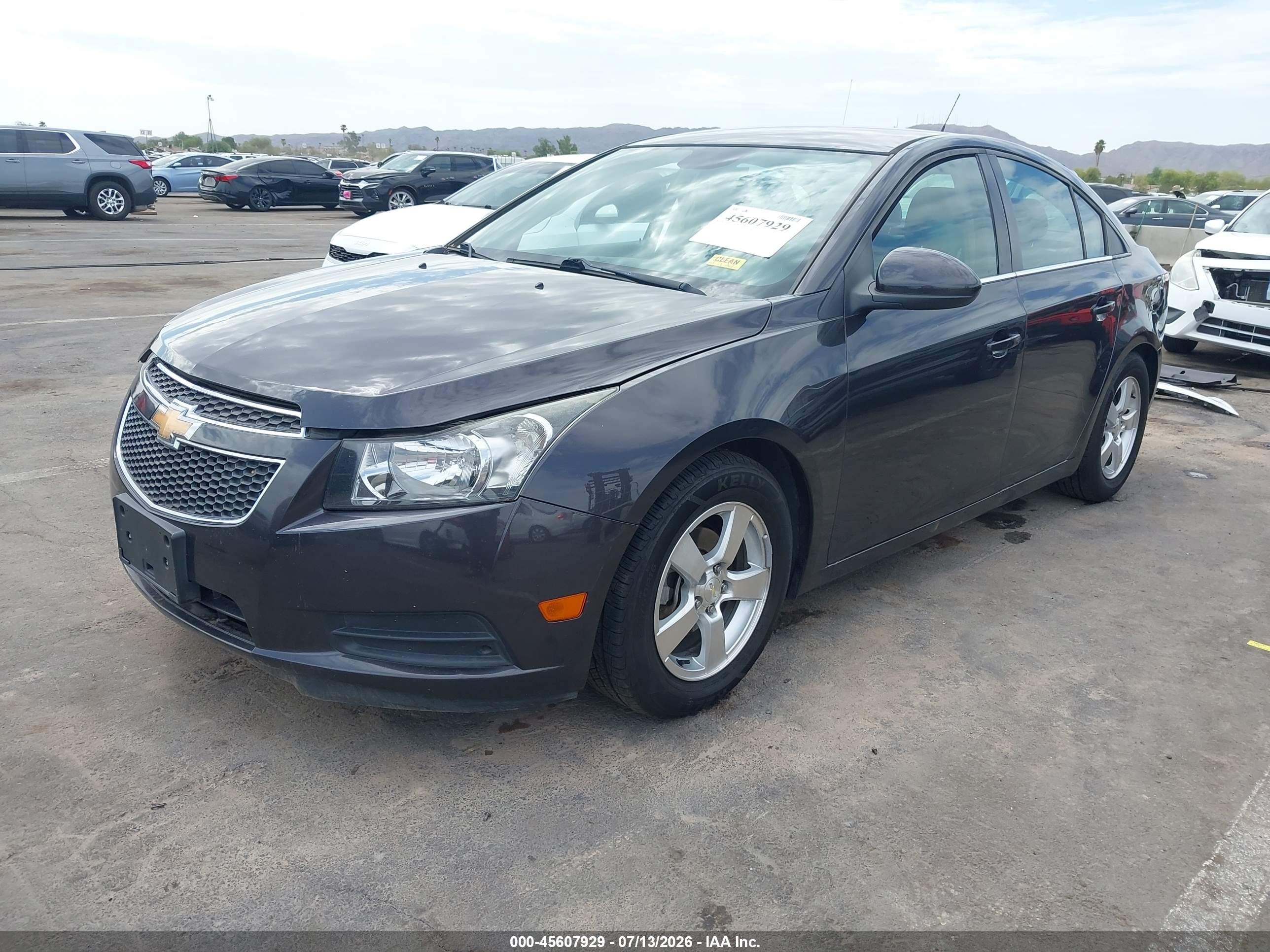 2014 Chevrolet Cruze 1lt Auto Black vin: 1G1PC5SB1E7114968