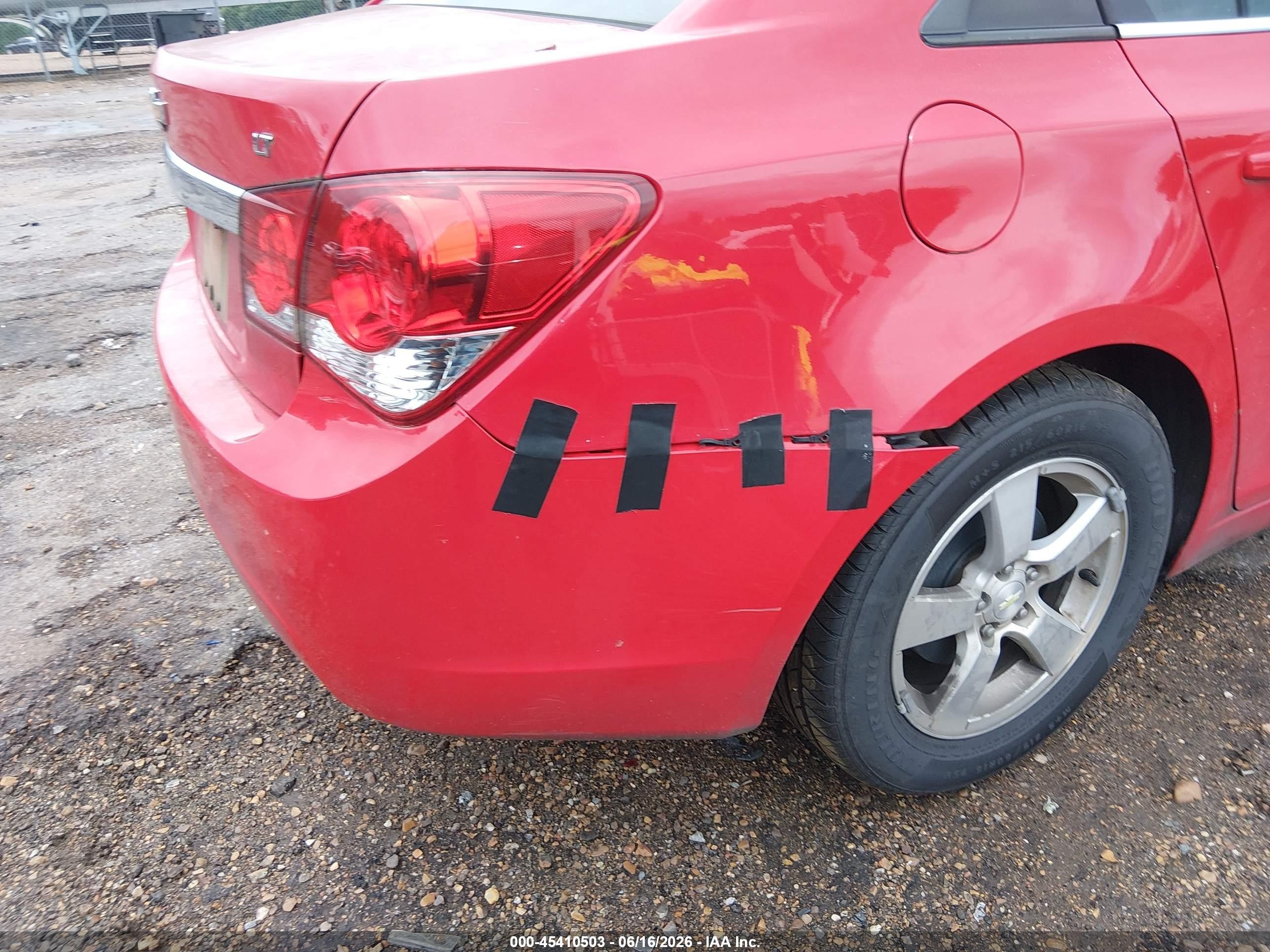 2014 Chevrolet Cruze 1lt Auto Red vin: 1G1PC5SB1E7120284