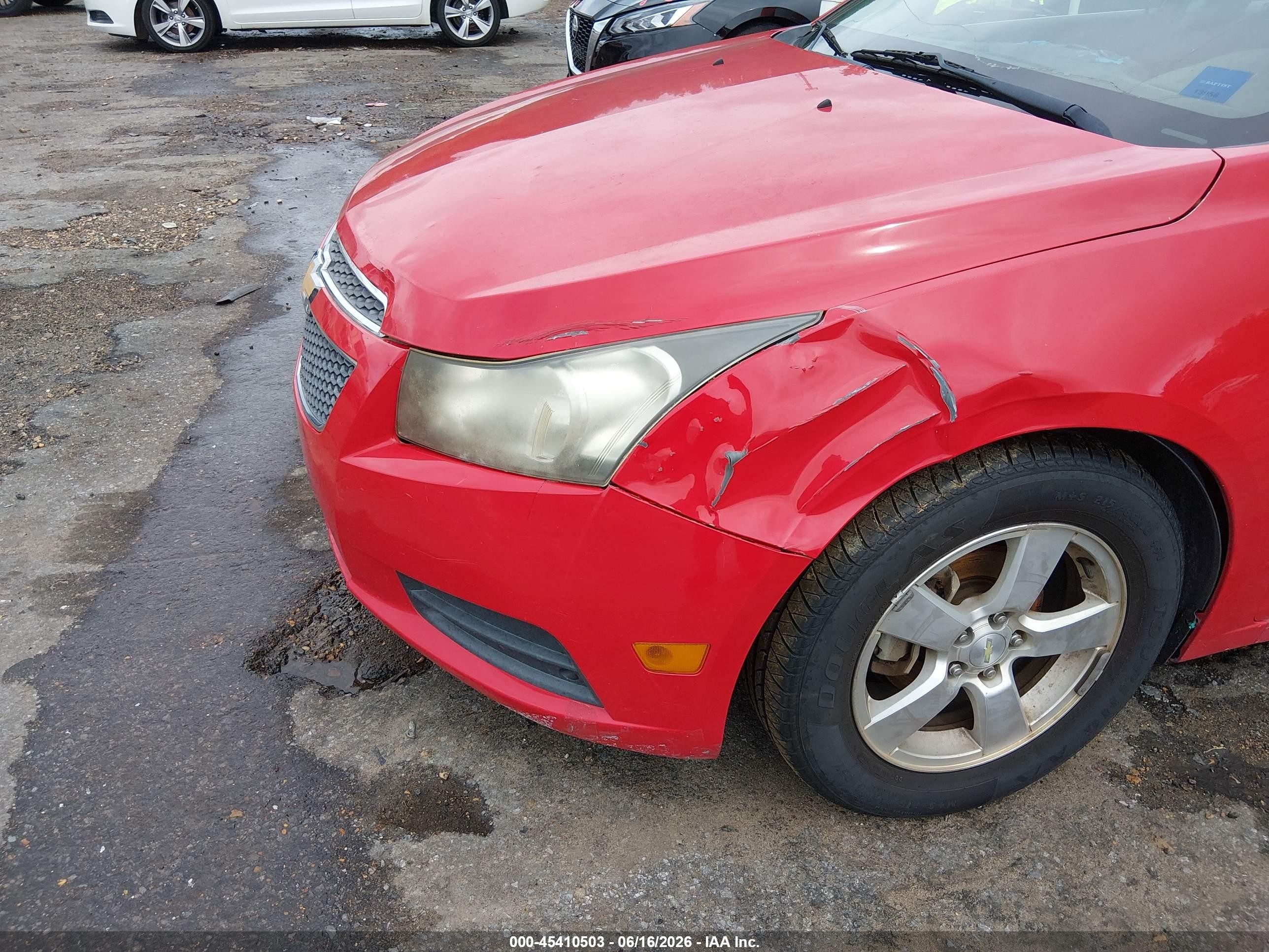 2014 Chevrolet Cruze 1lt Auto Red vin: 1G1PC5SB1E7120284
