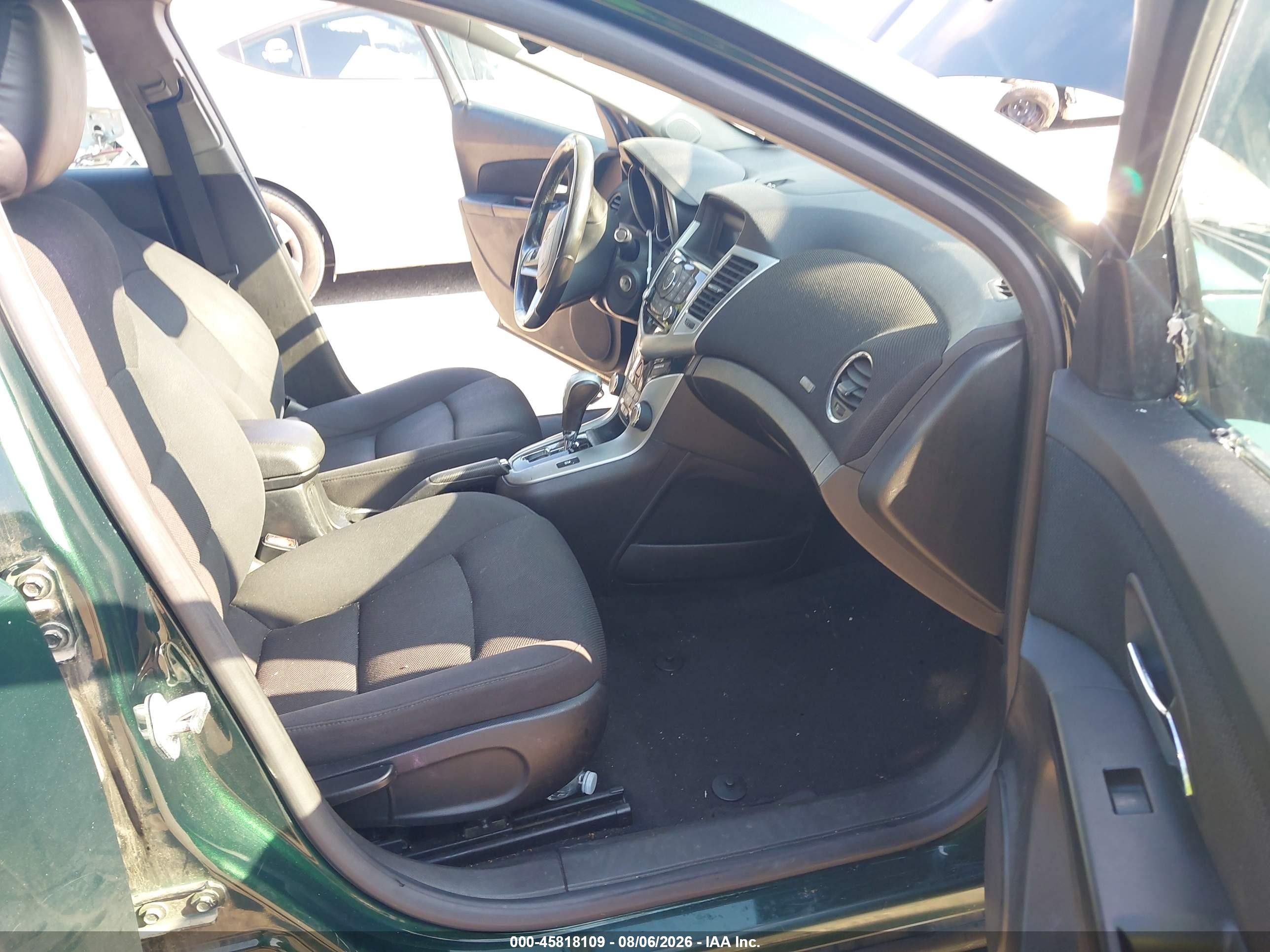 2014 Chevrolet Cruze 1lt Auto Green vin: 1G1PC5SB1E7120995